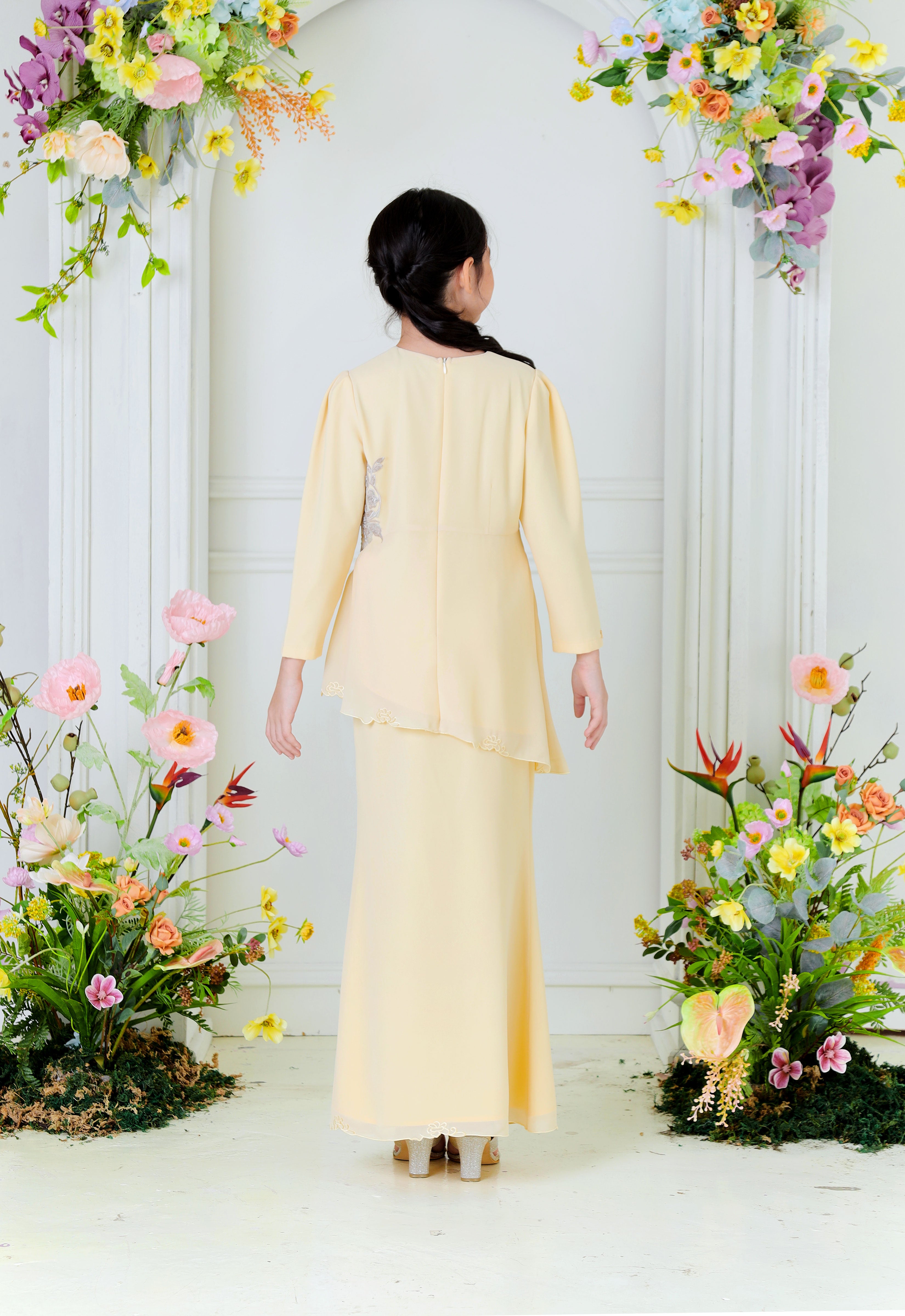 AYLEEN KIDS KURUNG - SOFT YELLOW