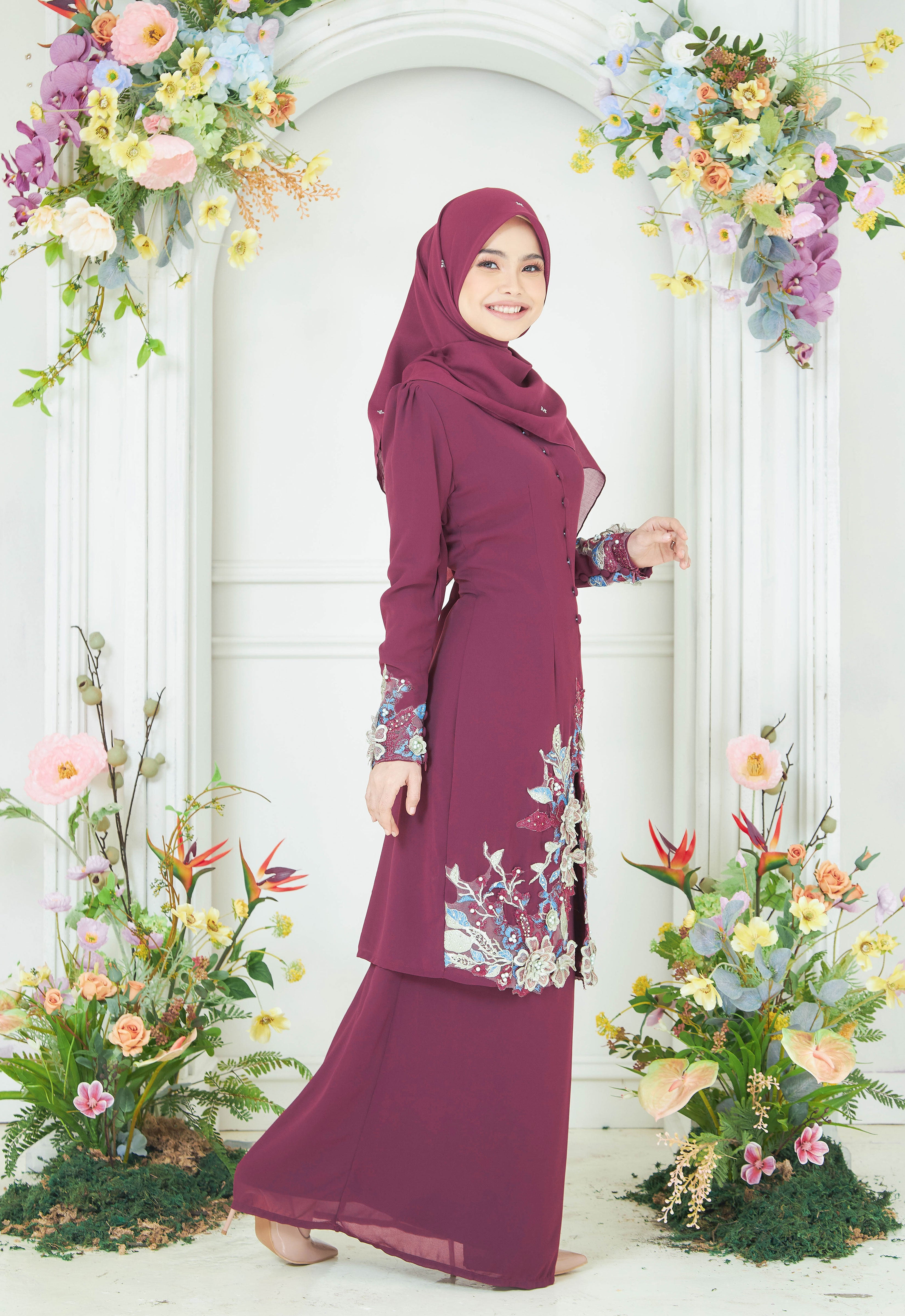 KHADEEJA KEBAYA - MANGOSTEEN