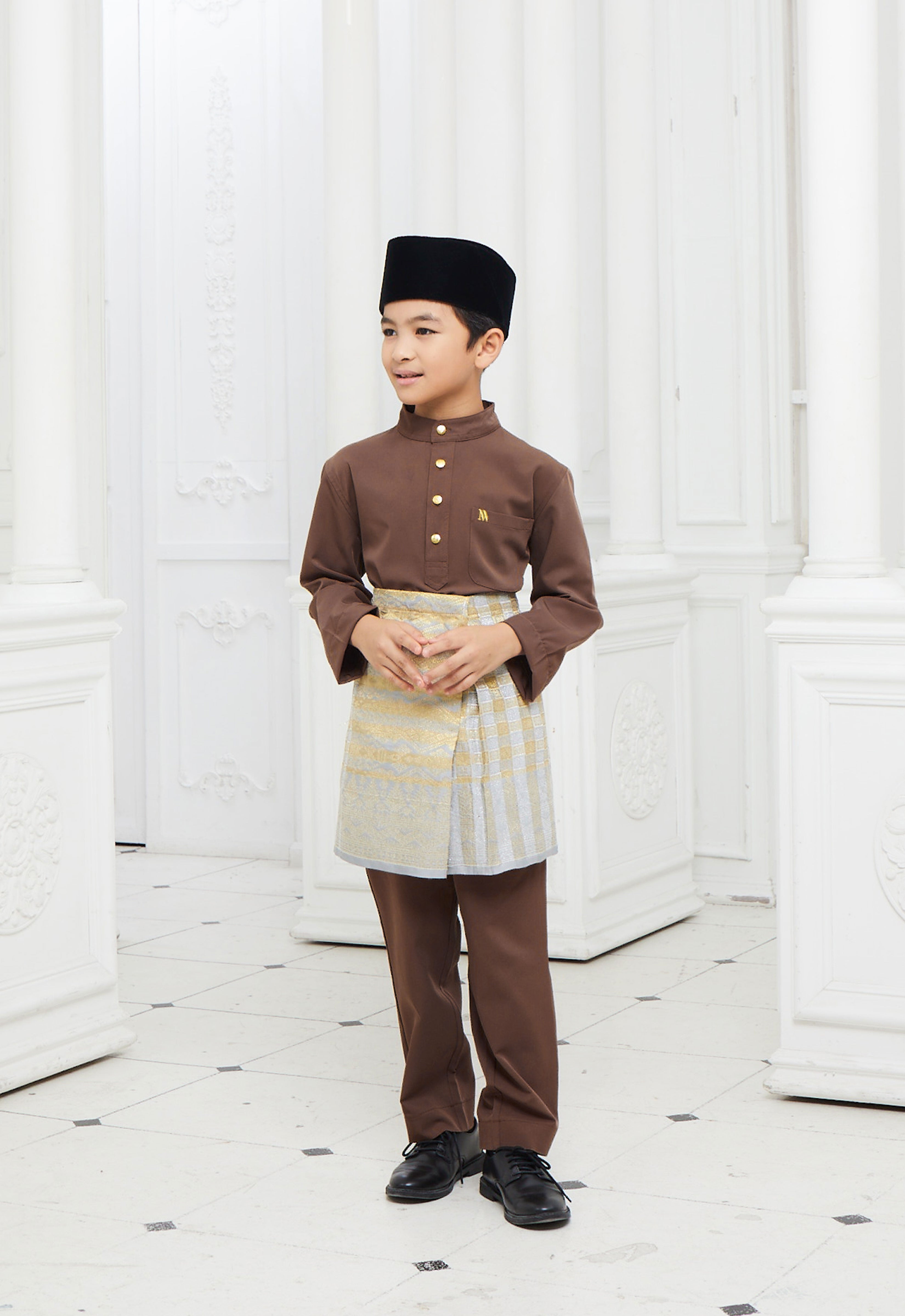 BAJU MELAYU KIDS - BROWN