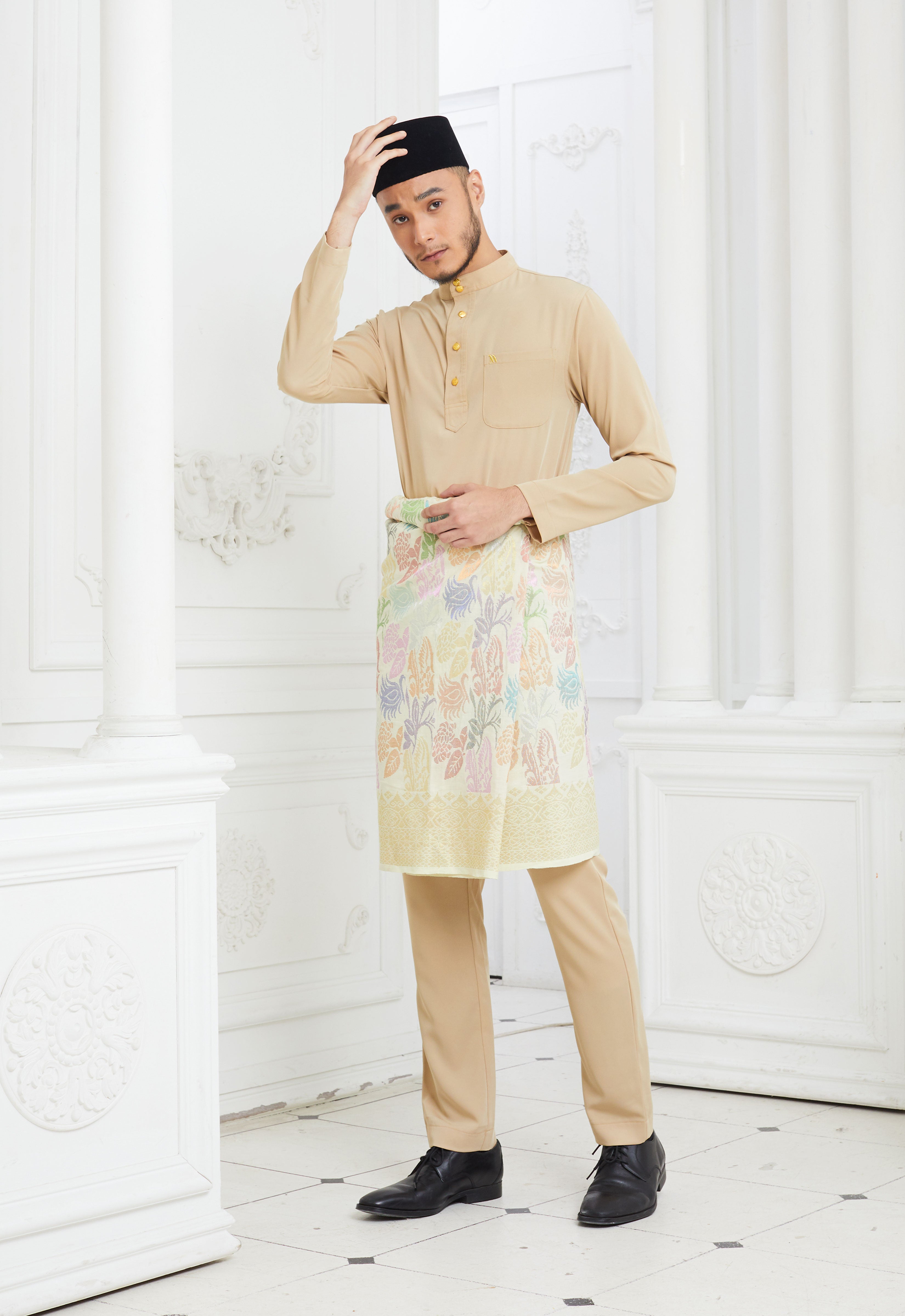 MINAZ MEN BAJU MELAYU - CHAMPAGNE