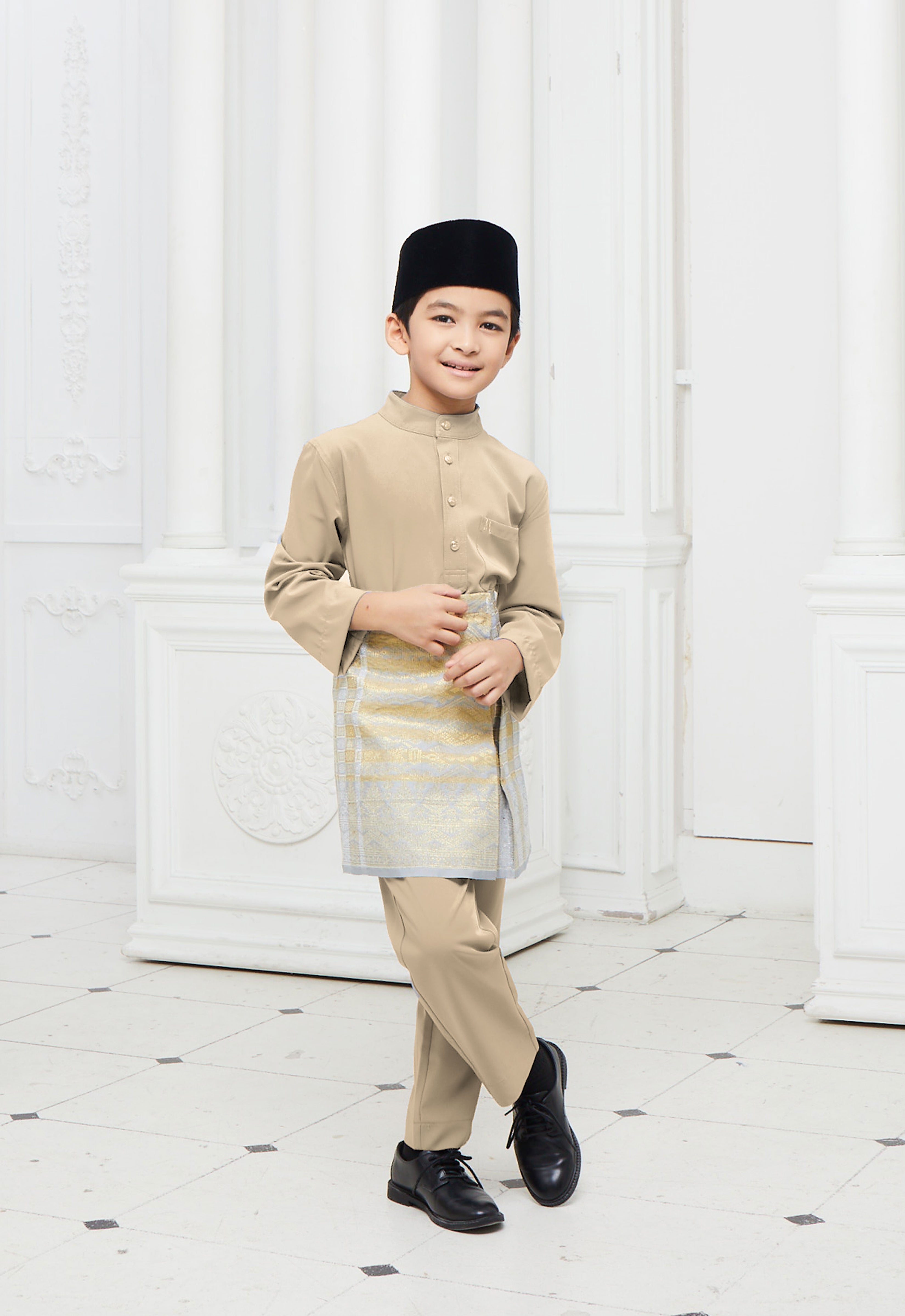BAJU MELAYU KIDS - CHAMPAGNE