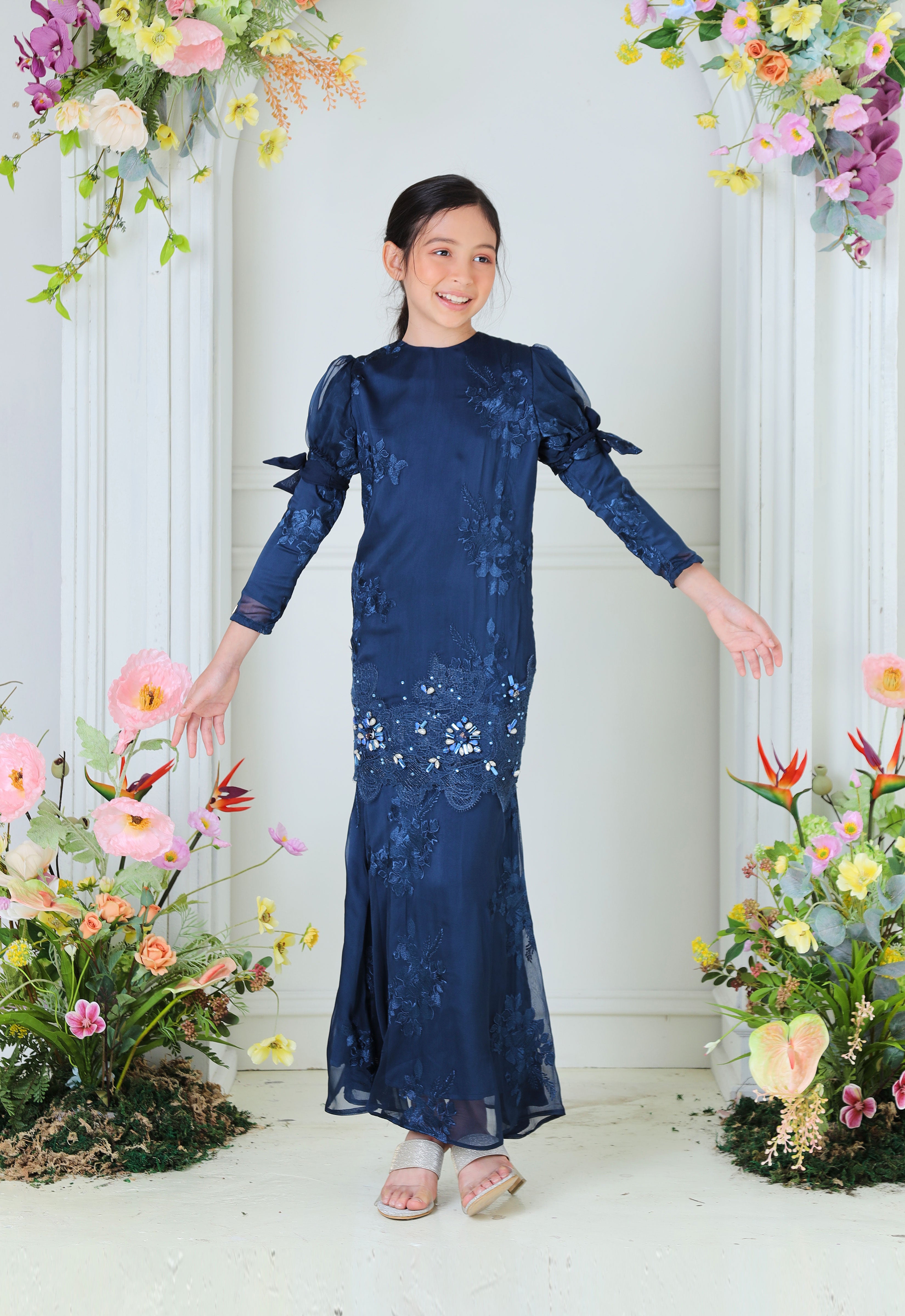 DARLA KIDS KURUNG - NAVY BLUE
