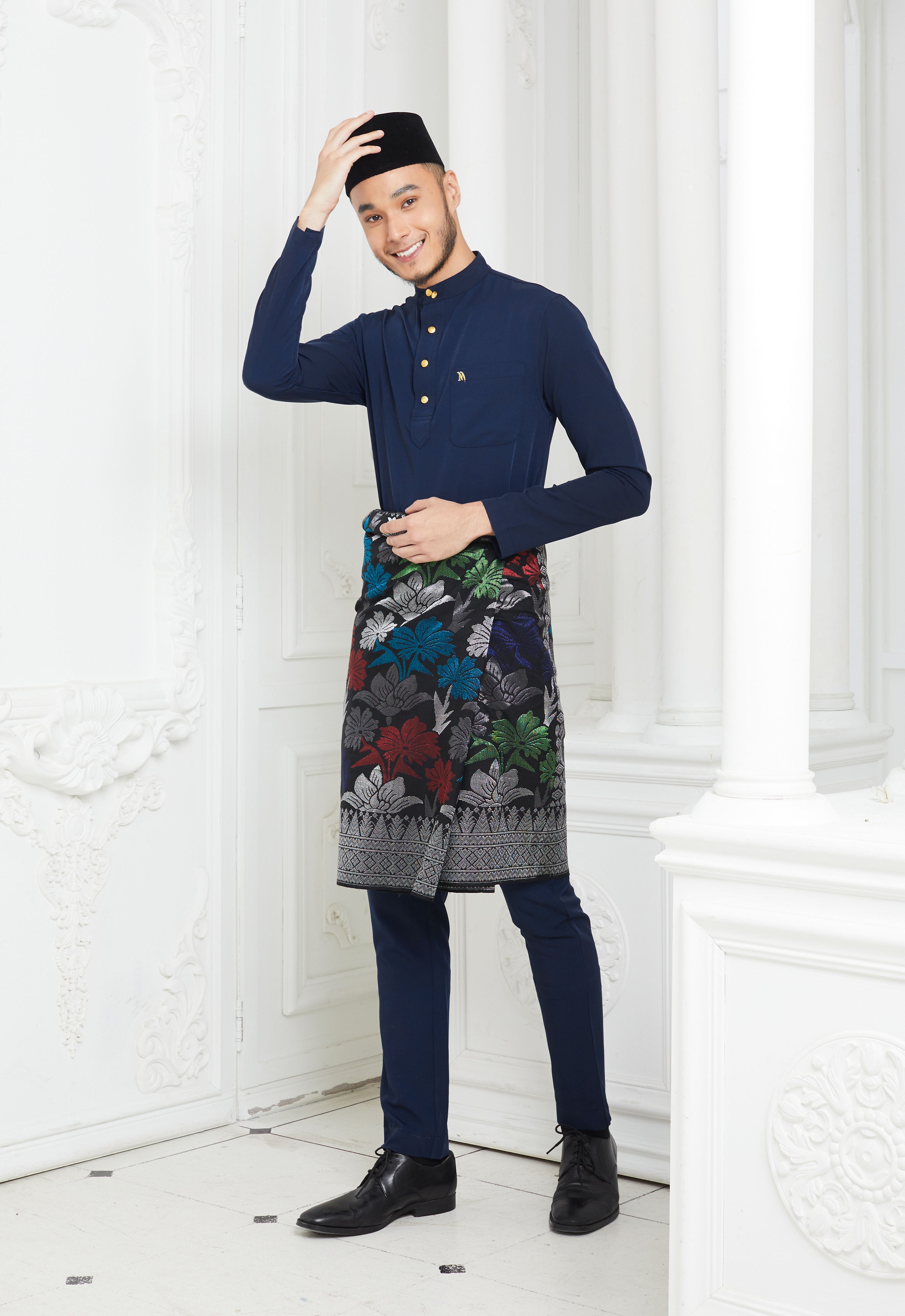 MINAZ MEN BAJU MELAYU - DARK BLUE