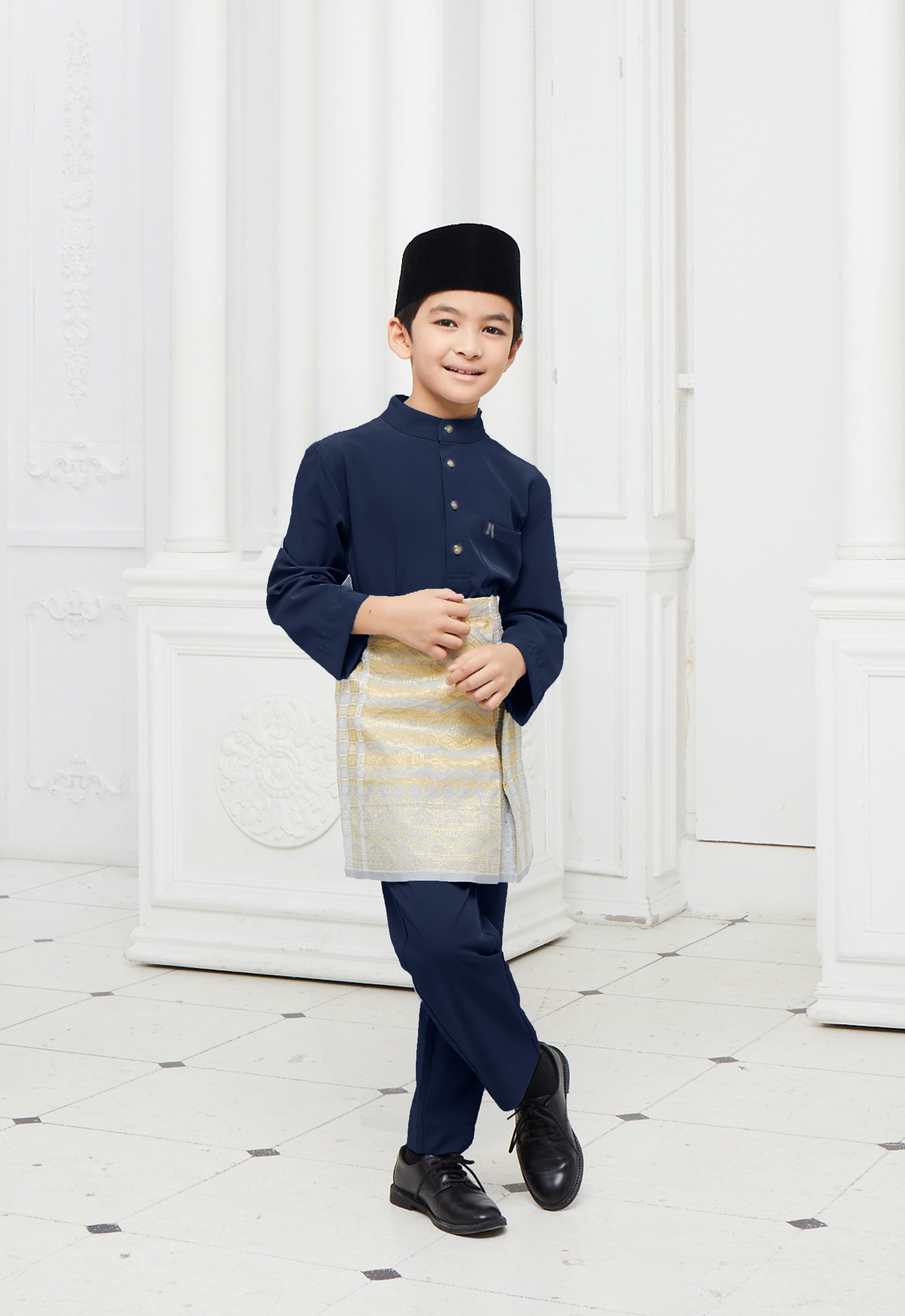 BAJU MELAYU KIDS - DARK BLUE