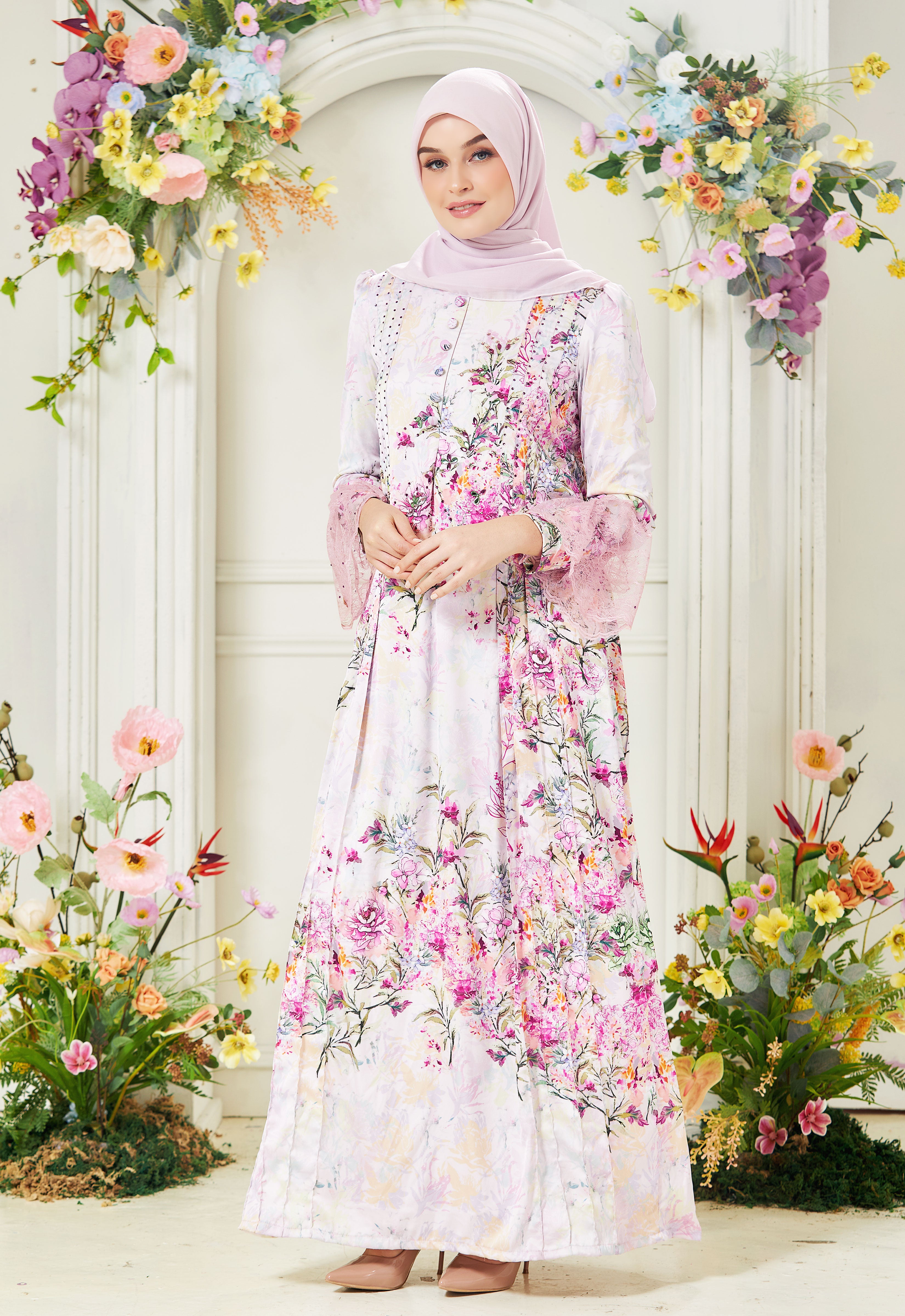DEENARA ABAYA - PINK