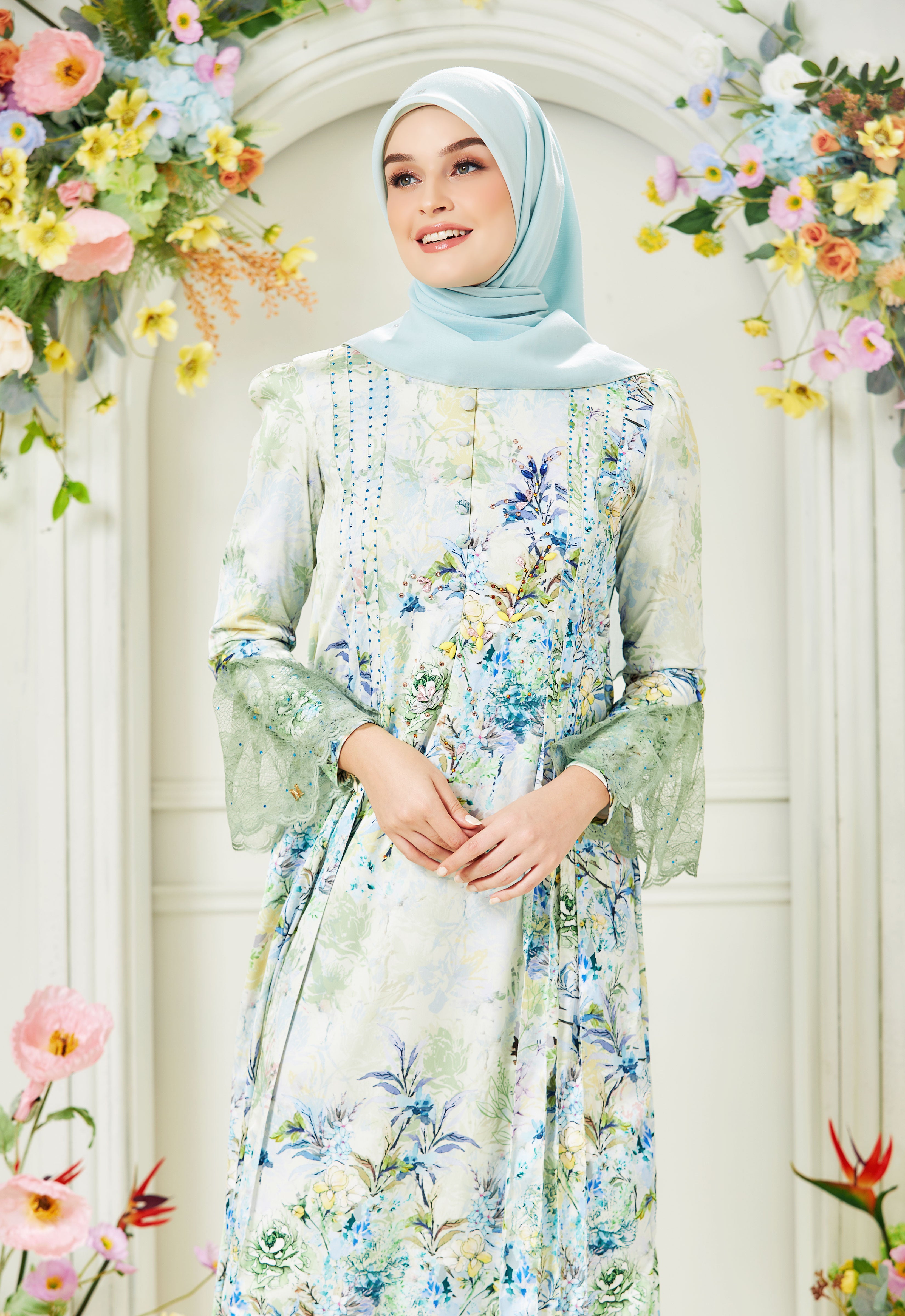 DEENARA ABAYA - SAGE GREEN