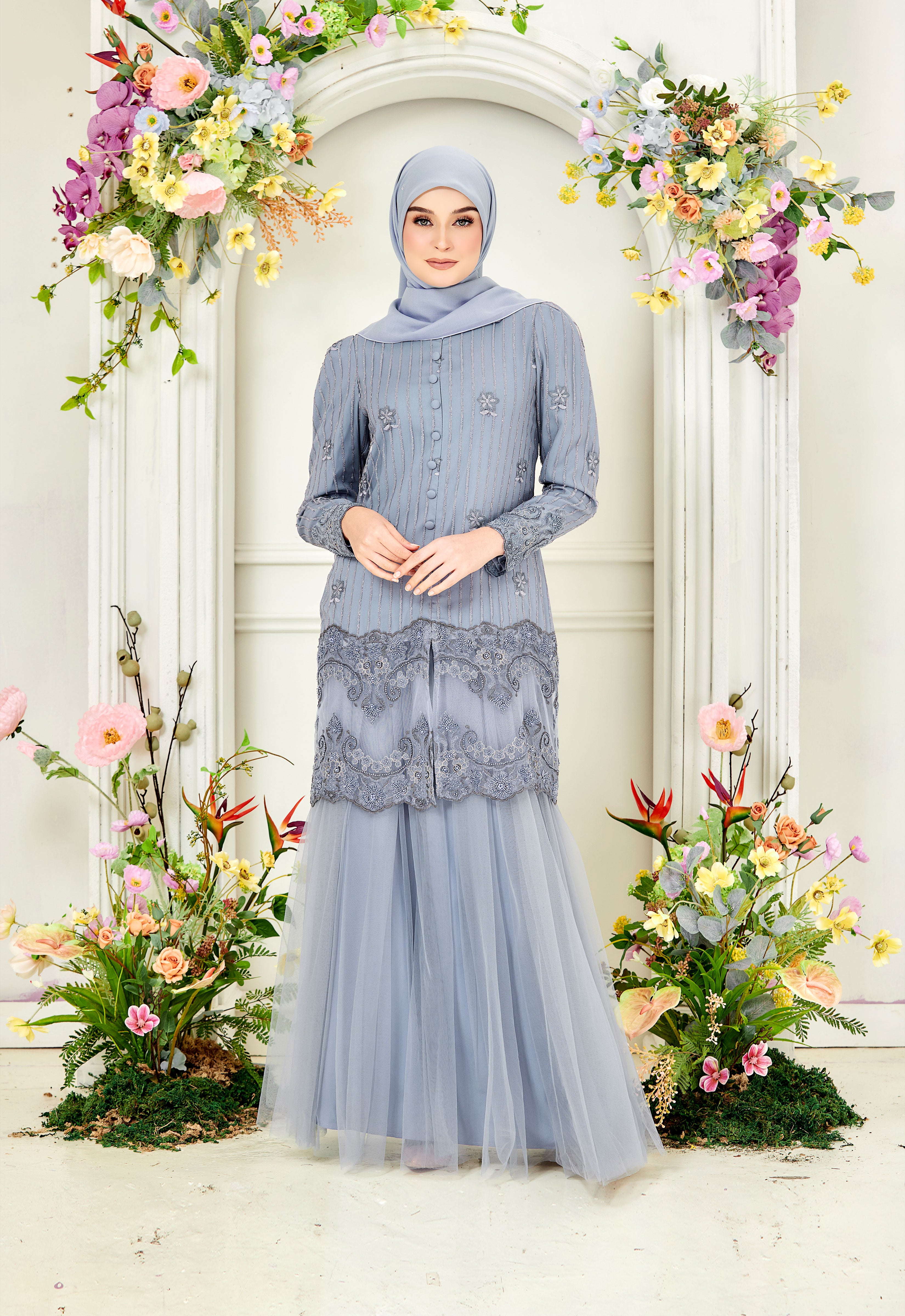 DIAN LUXE KURUNG - COLONY BLUE