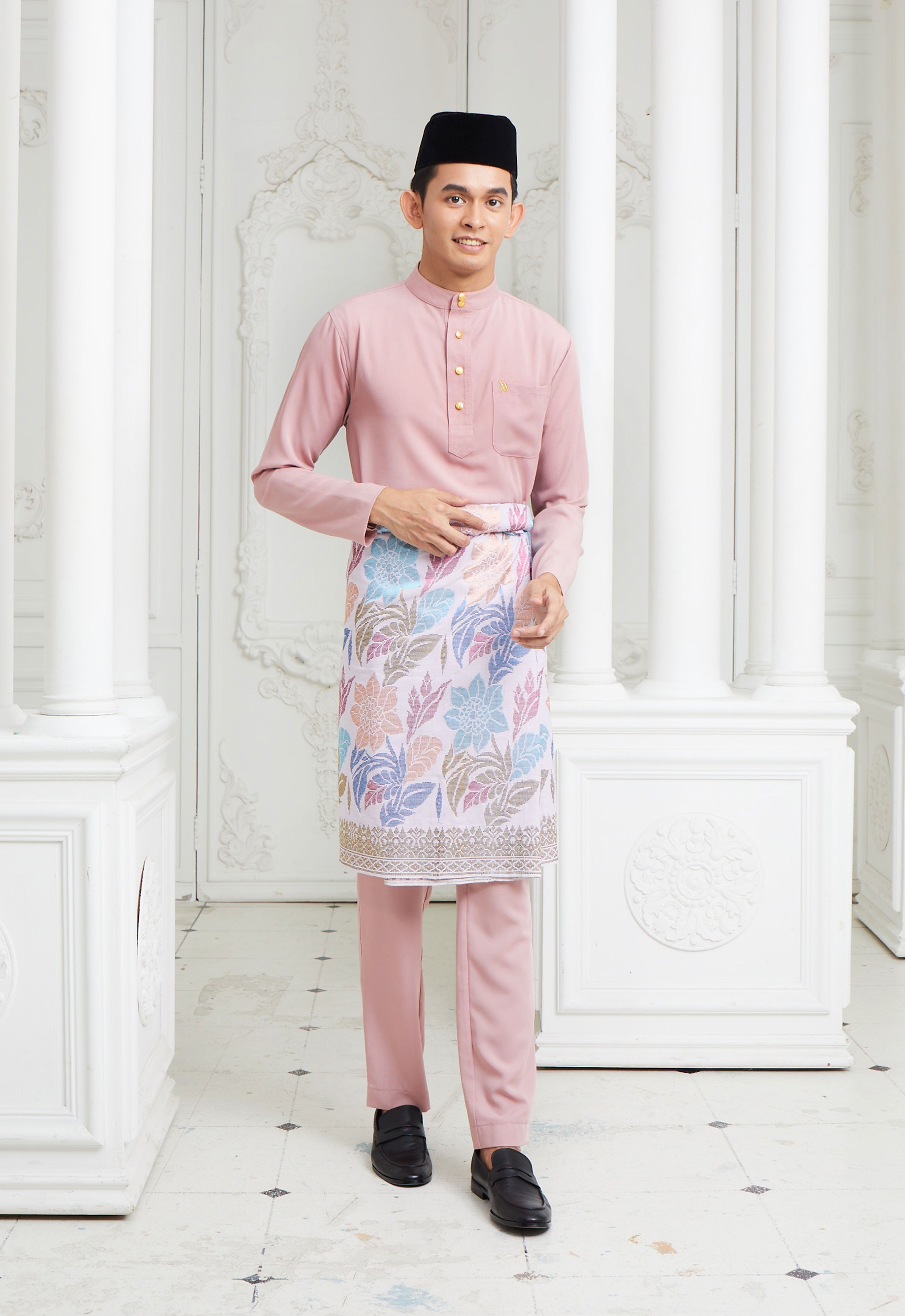 MINAZ MEN BAJU MELAYU - DUSTY PINK