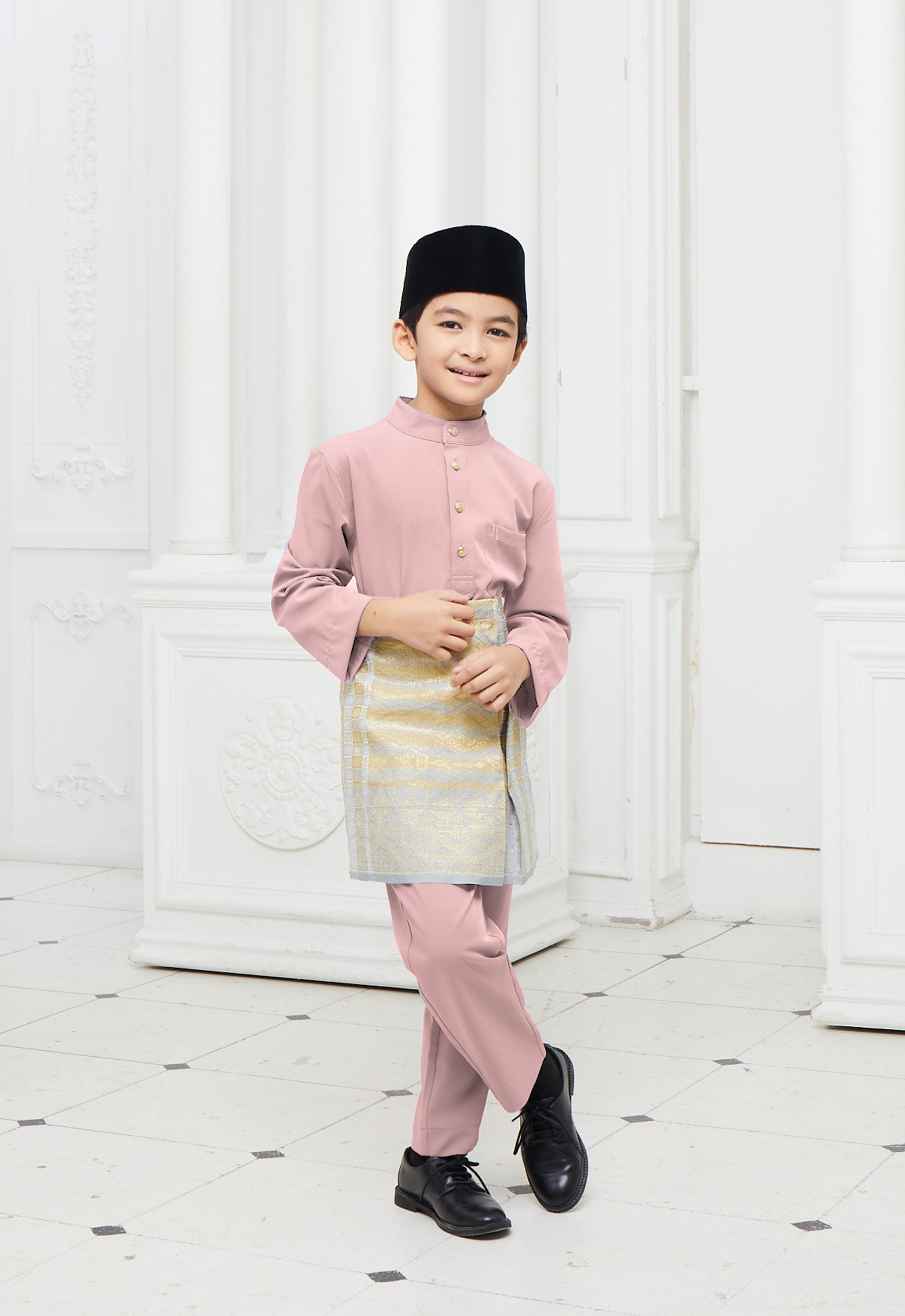 BAJU MELAYU KIDS - DUSTY PINK