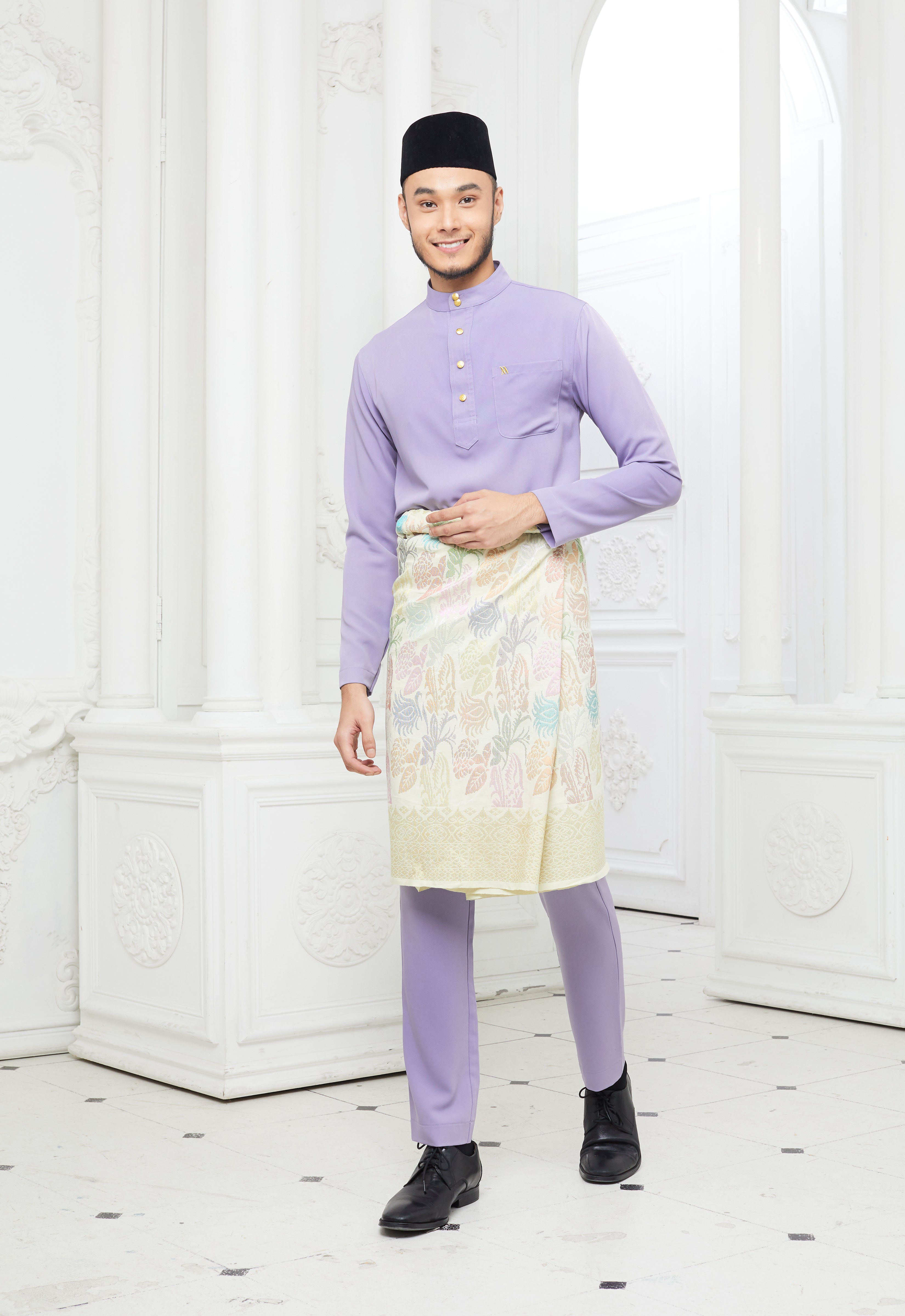 MINAZ MEN BAJU MELAYU - DUSTY PURPLE