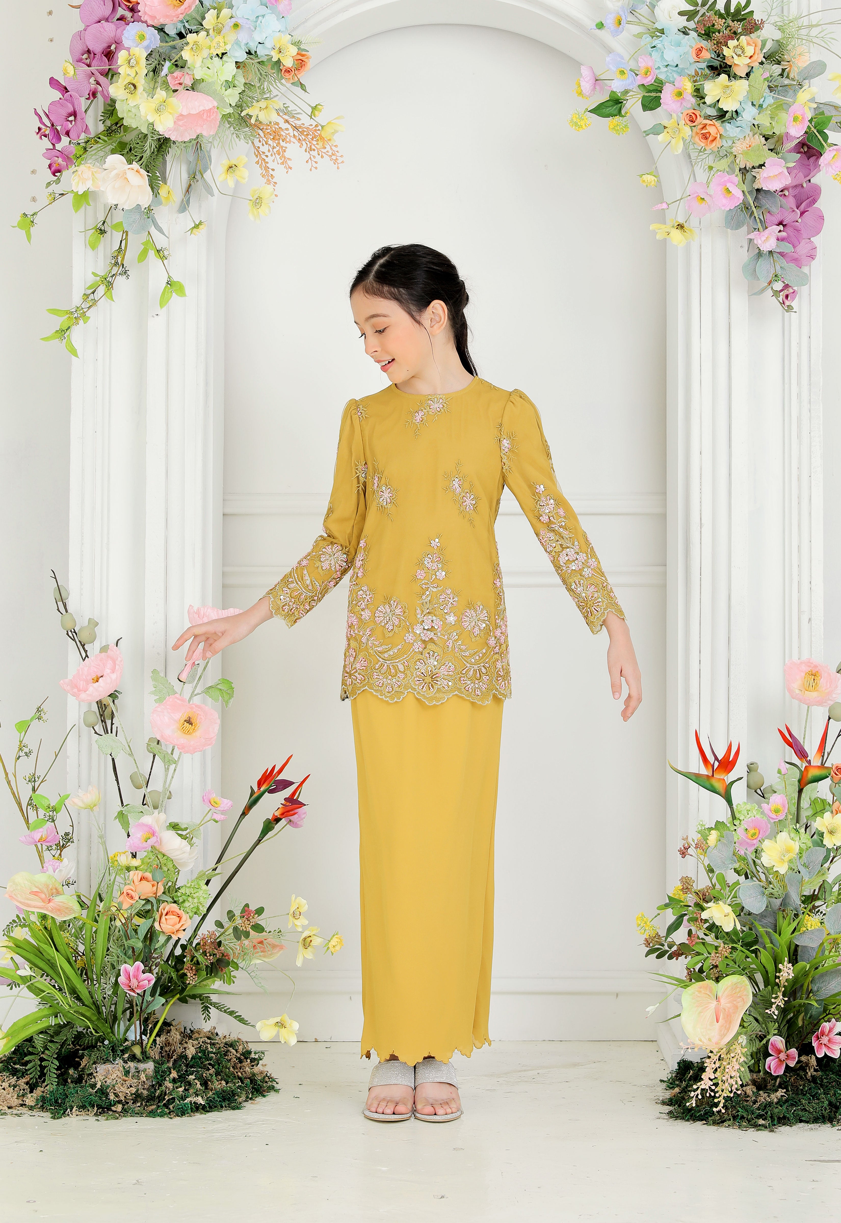 ERYNA LUXE KIDS KURUNG - MUSTARD