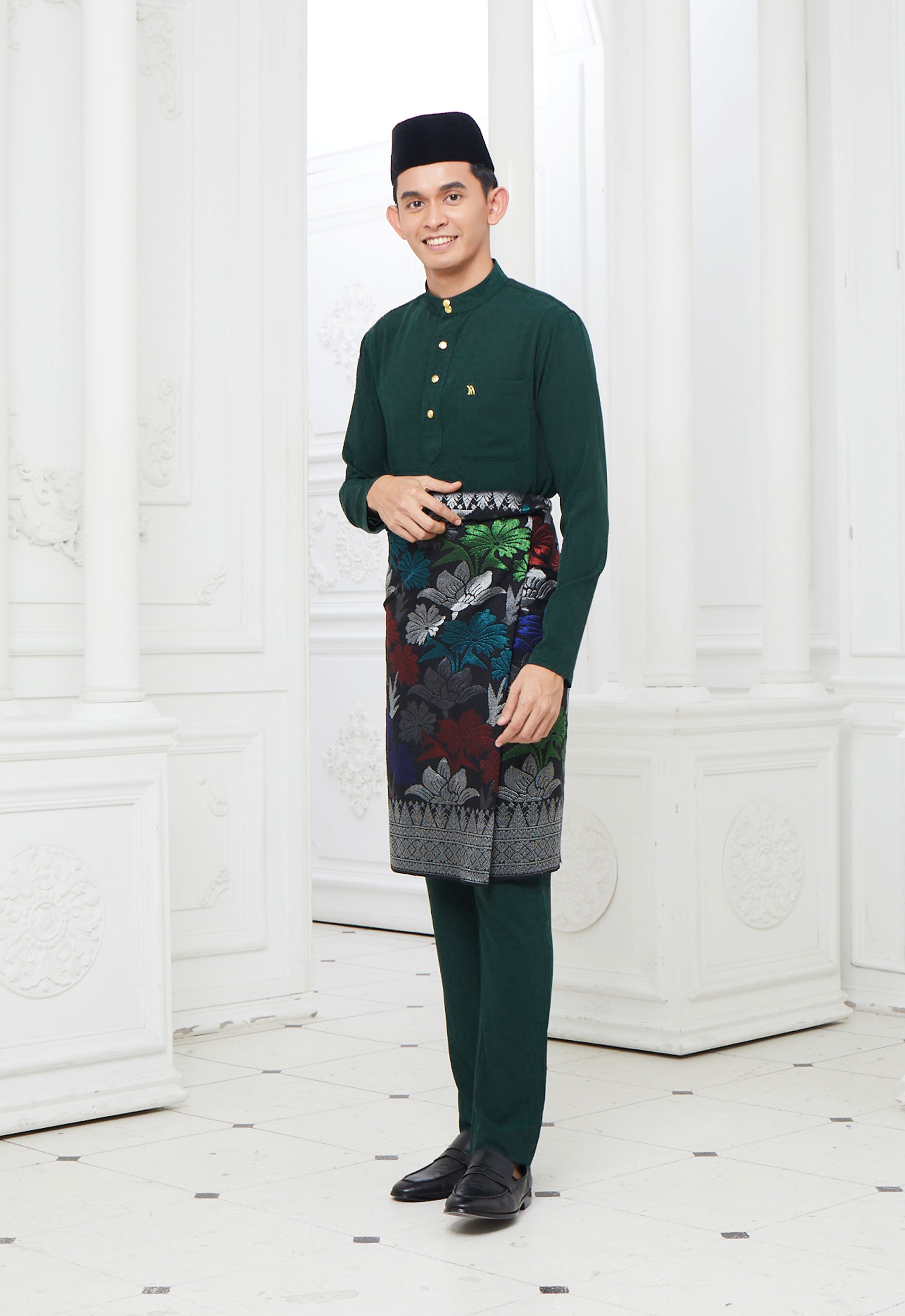 MINAZ MEN BAJU MELAYU - EMERALD GREEN