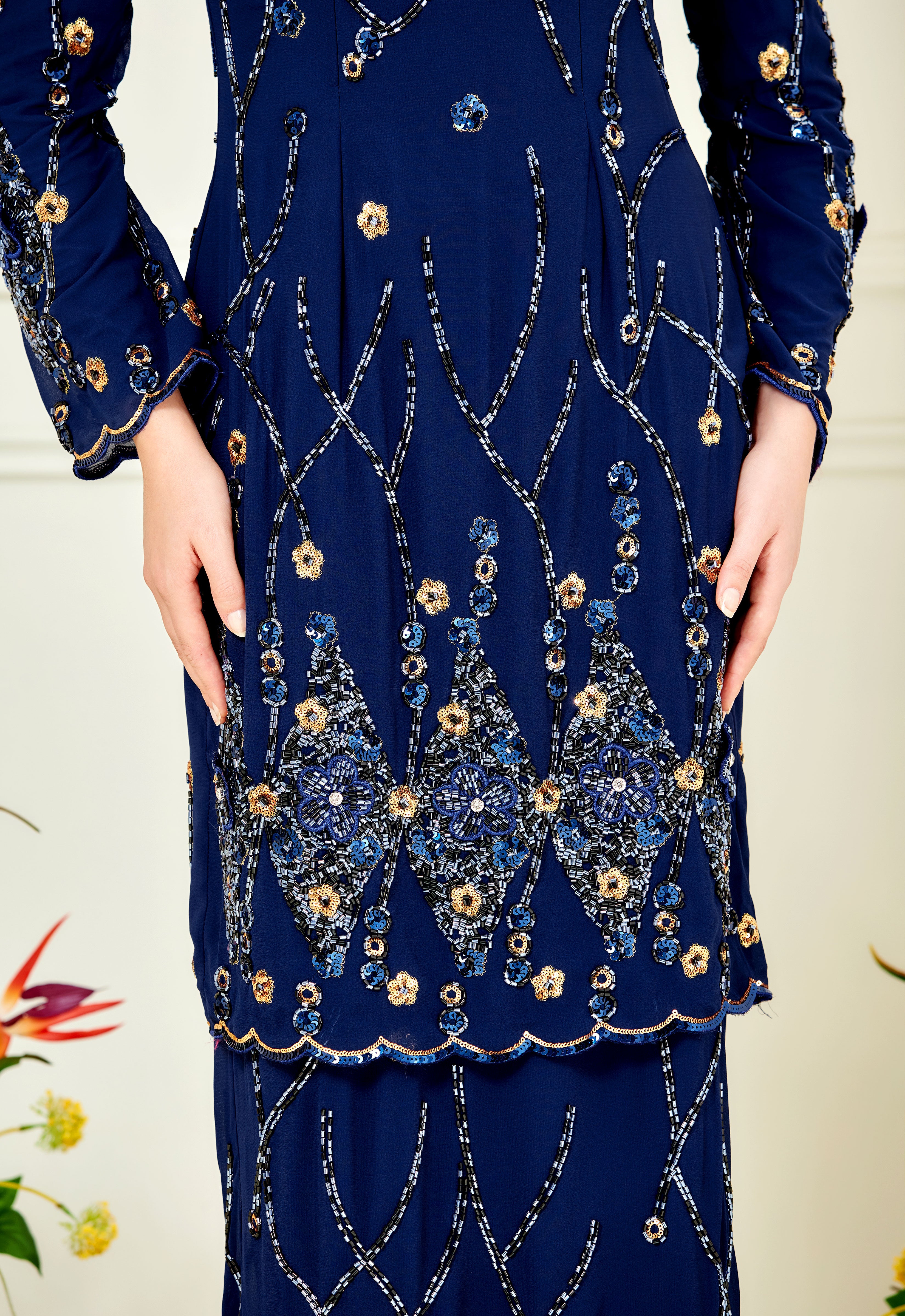 WAFIYAA SUPER LUXE KURUNG - BLUE