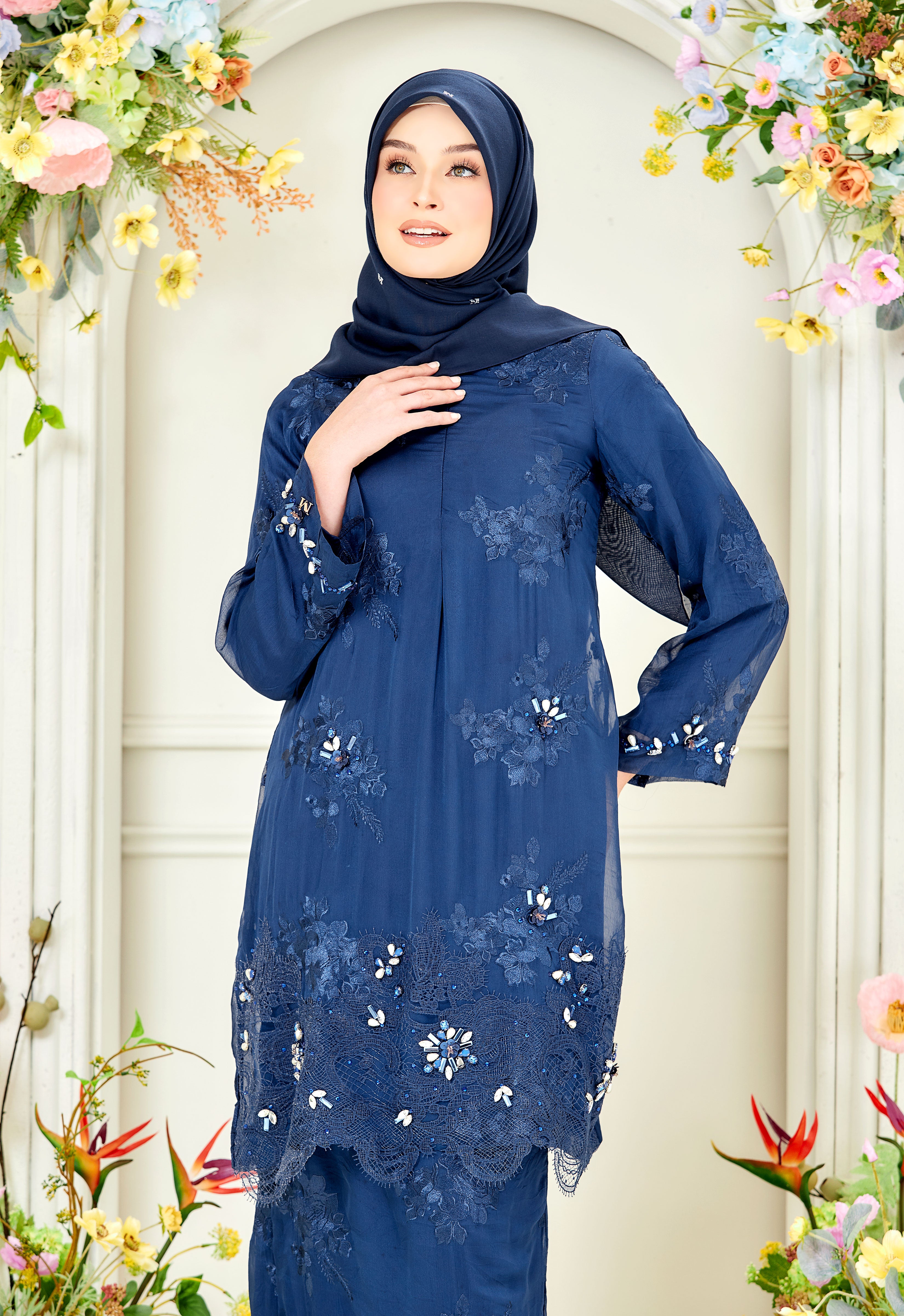 DARLA RIAW KURUNG - NAVY BLUE