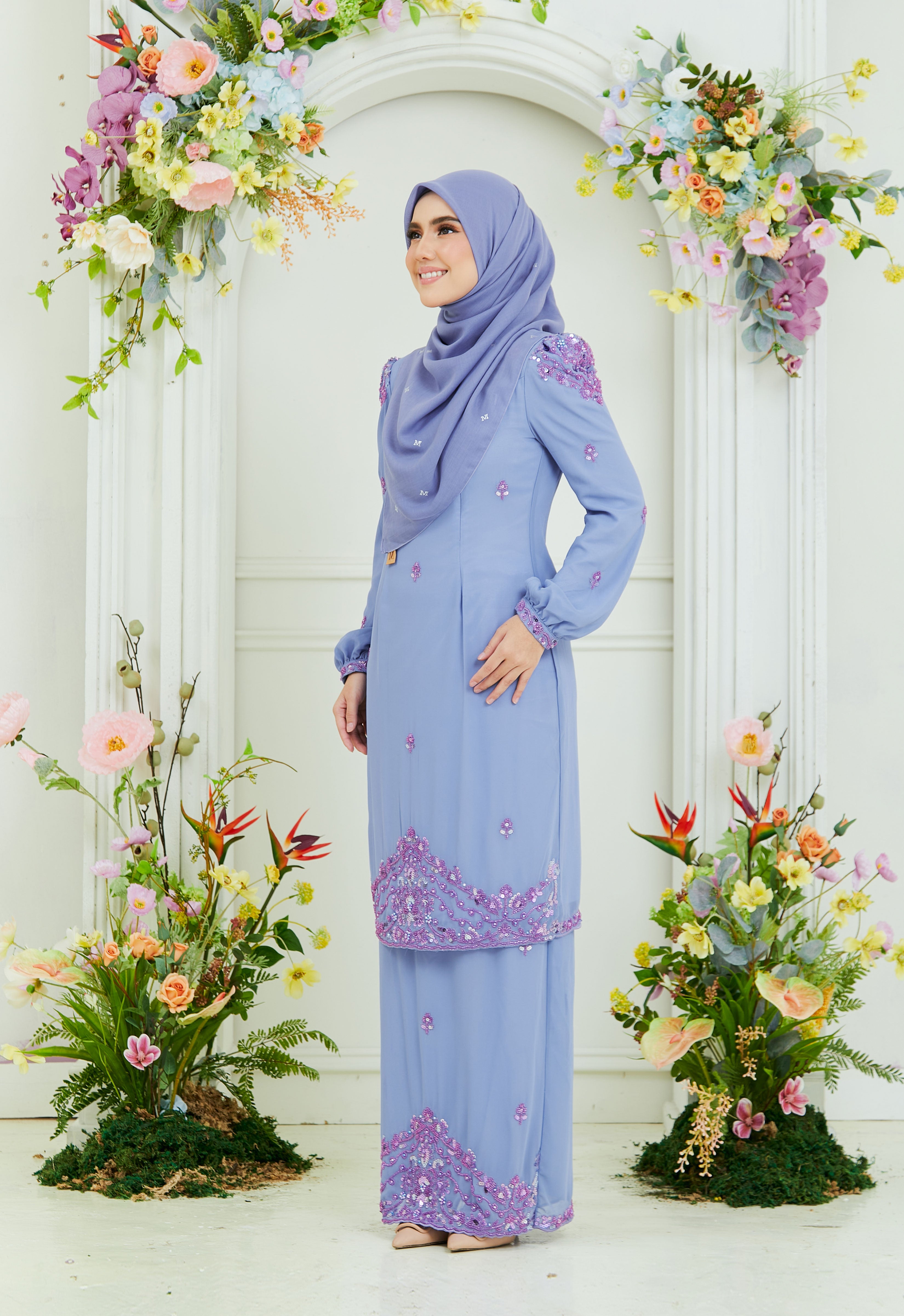 AISYAA LUXE KURUNG - DUSTY PURPLE