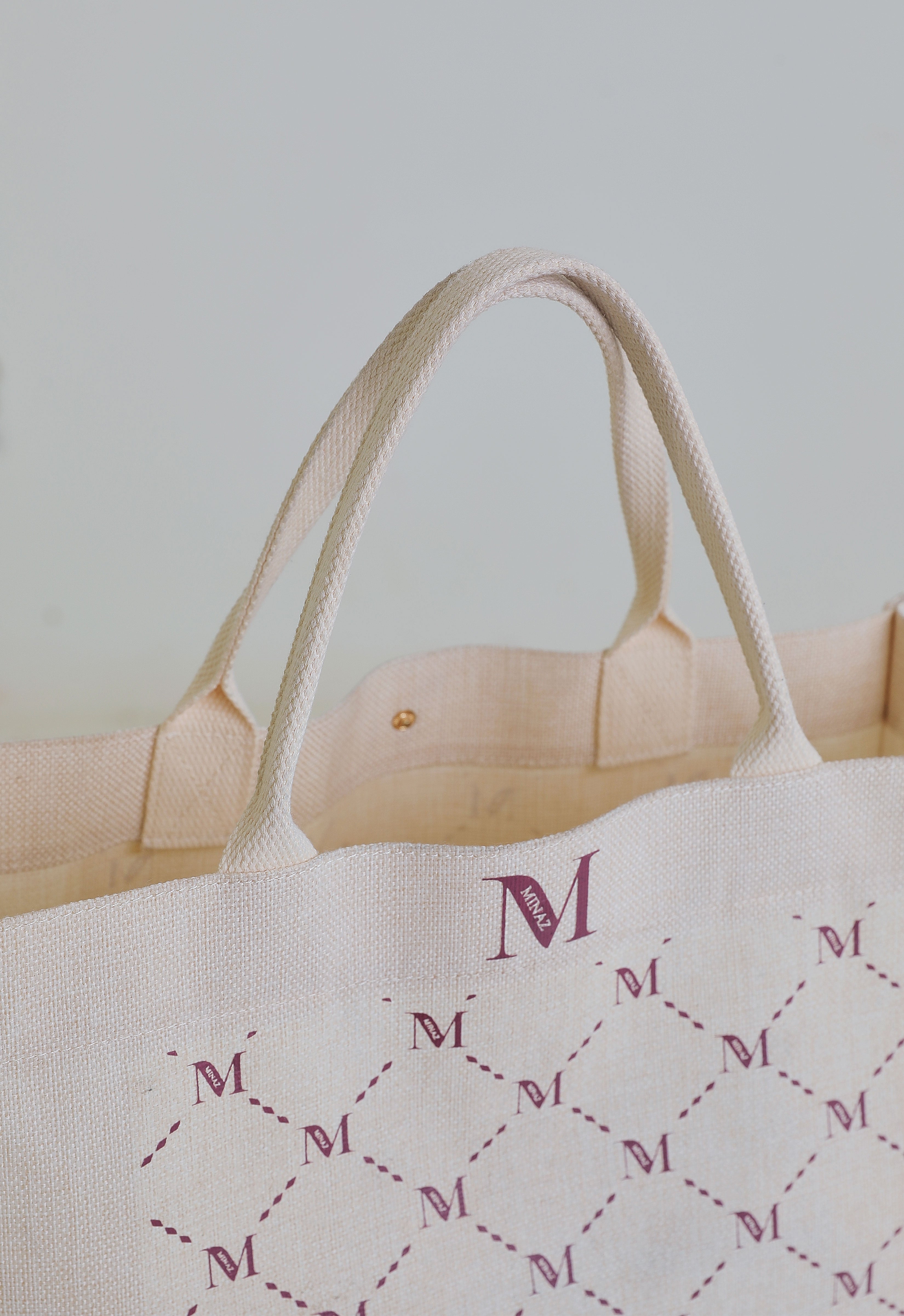 MONOGRAM TOTEBAG - CHAMPAGNE