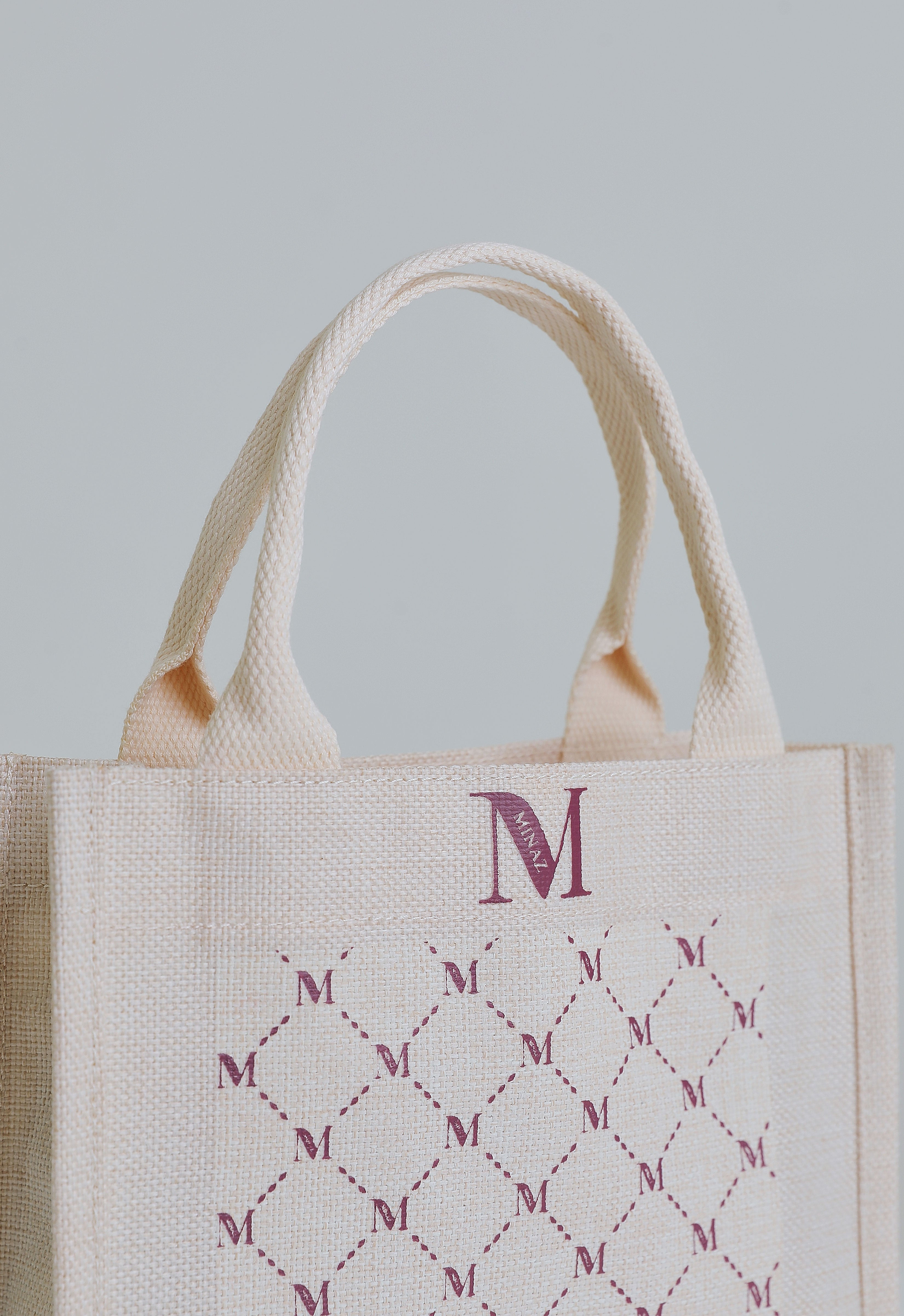 MONOGRAM TOTEBAG - CHAMPAGNE