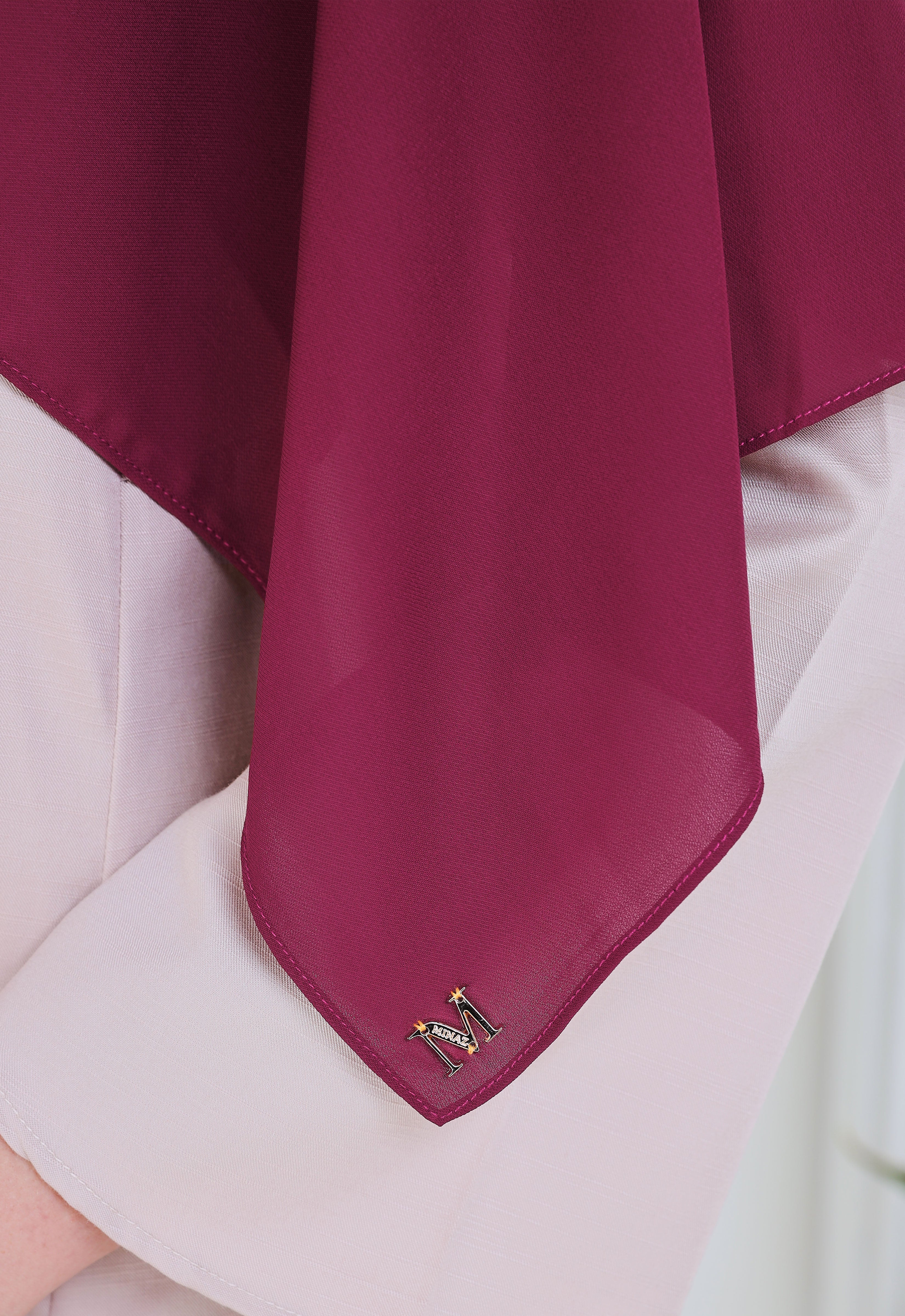 BASIC PLAIN SHAWL - MAGENTA