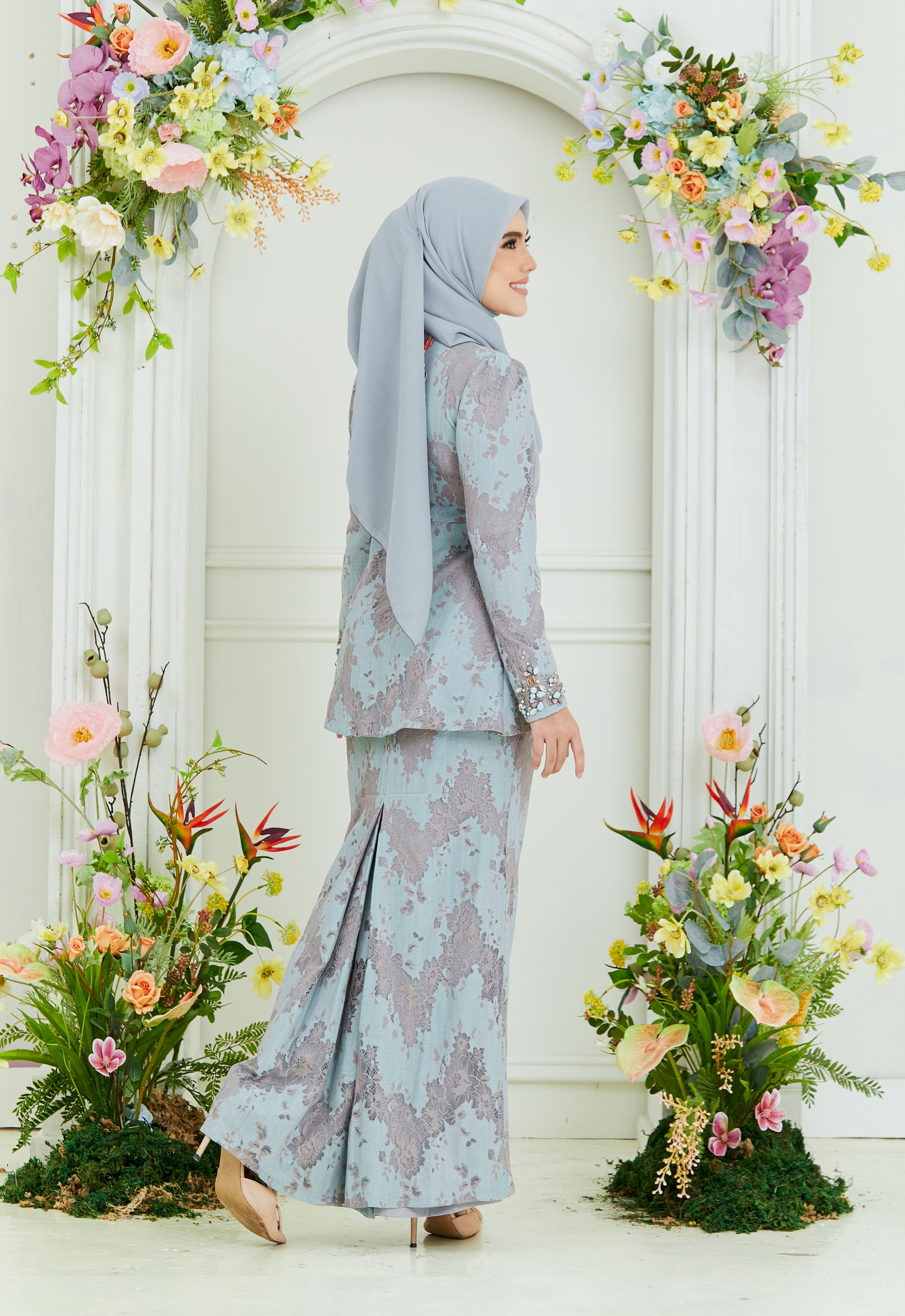 RAYSAA MINI KURUNG - TIFFANY GRAY