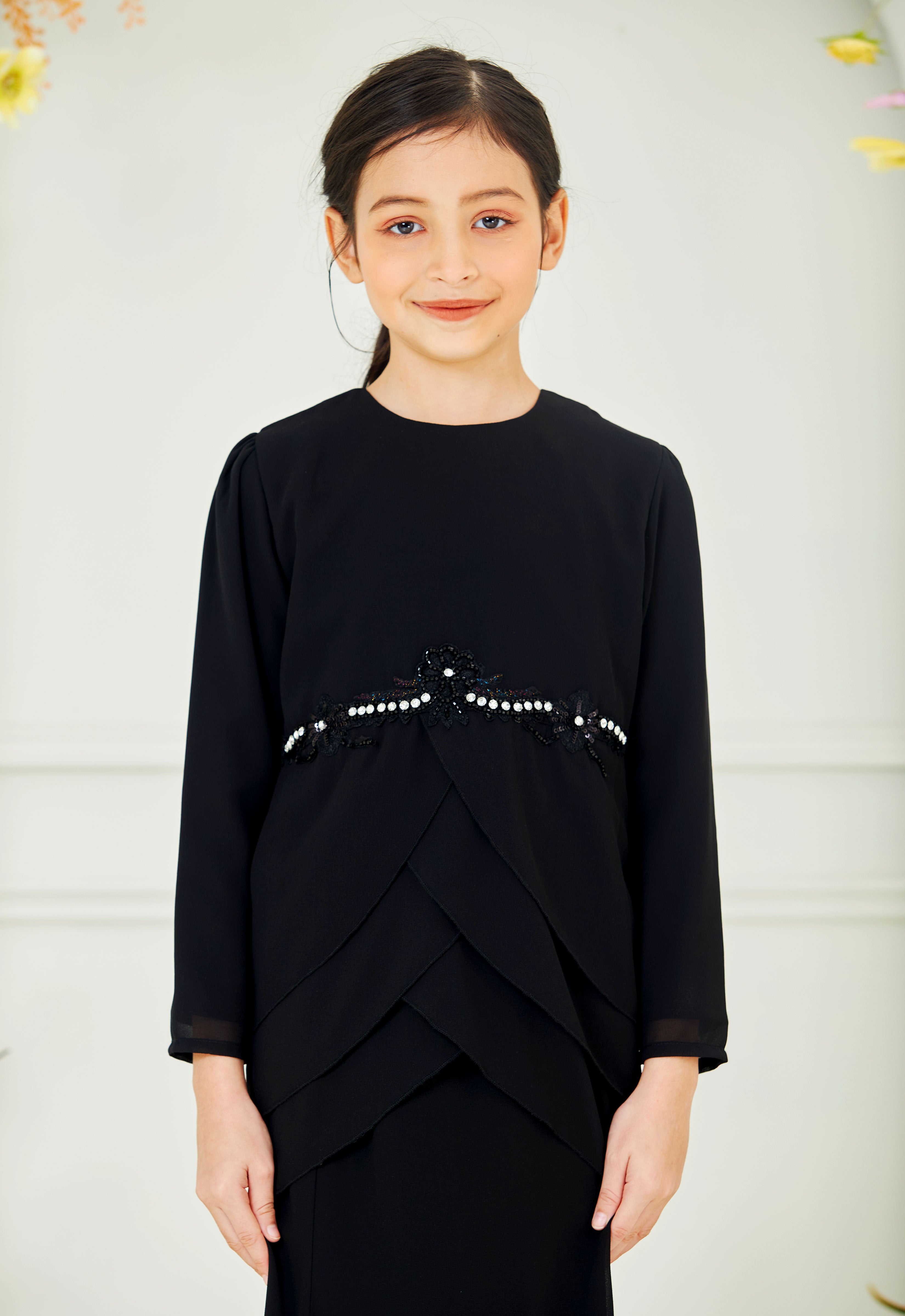 NADEERA KIDS KURUNG - BLACK