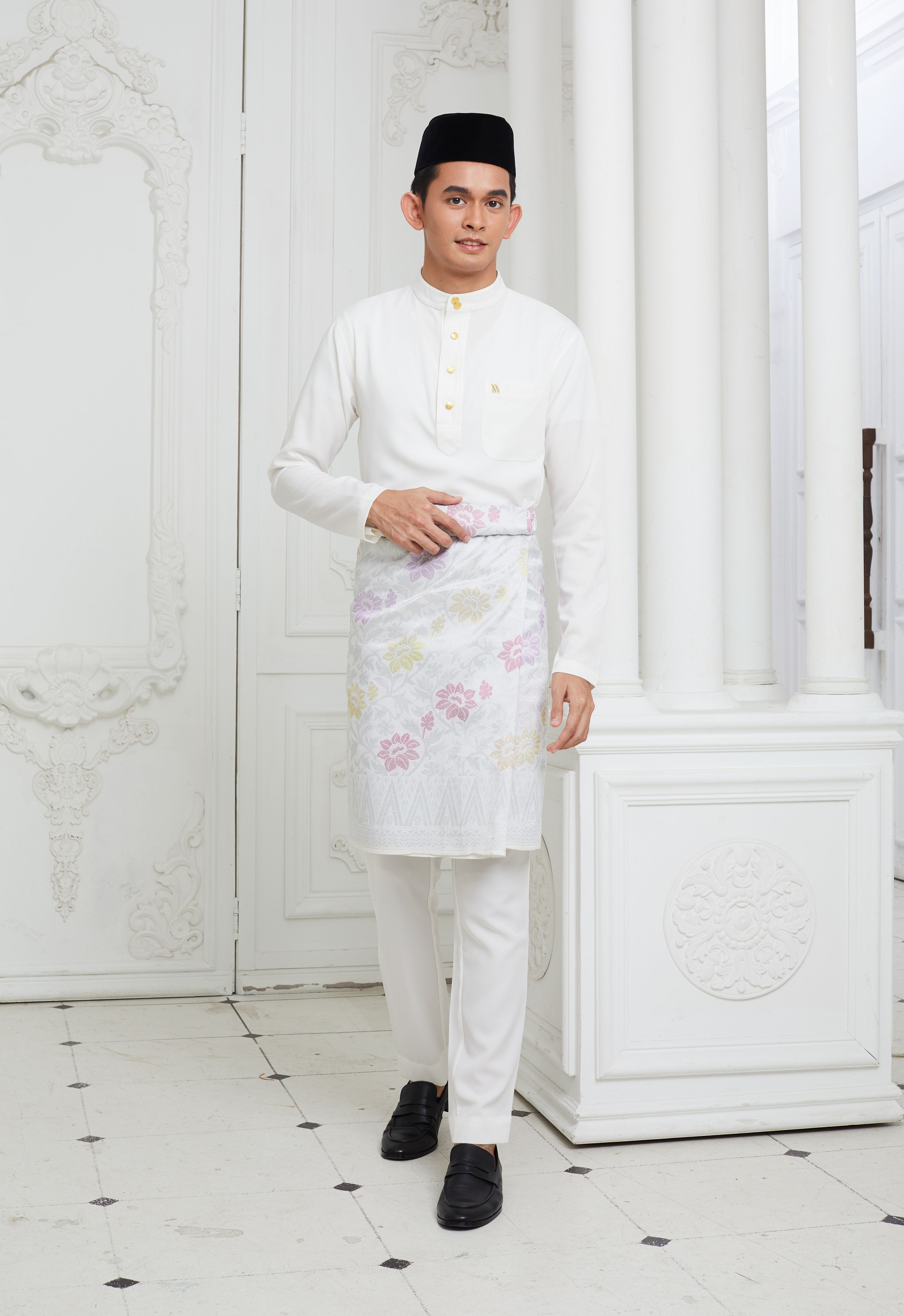 MINAZ MEN BAJU MELAYU - OFF WHITE