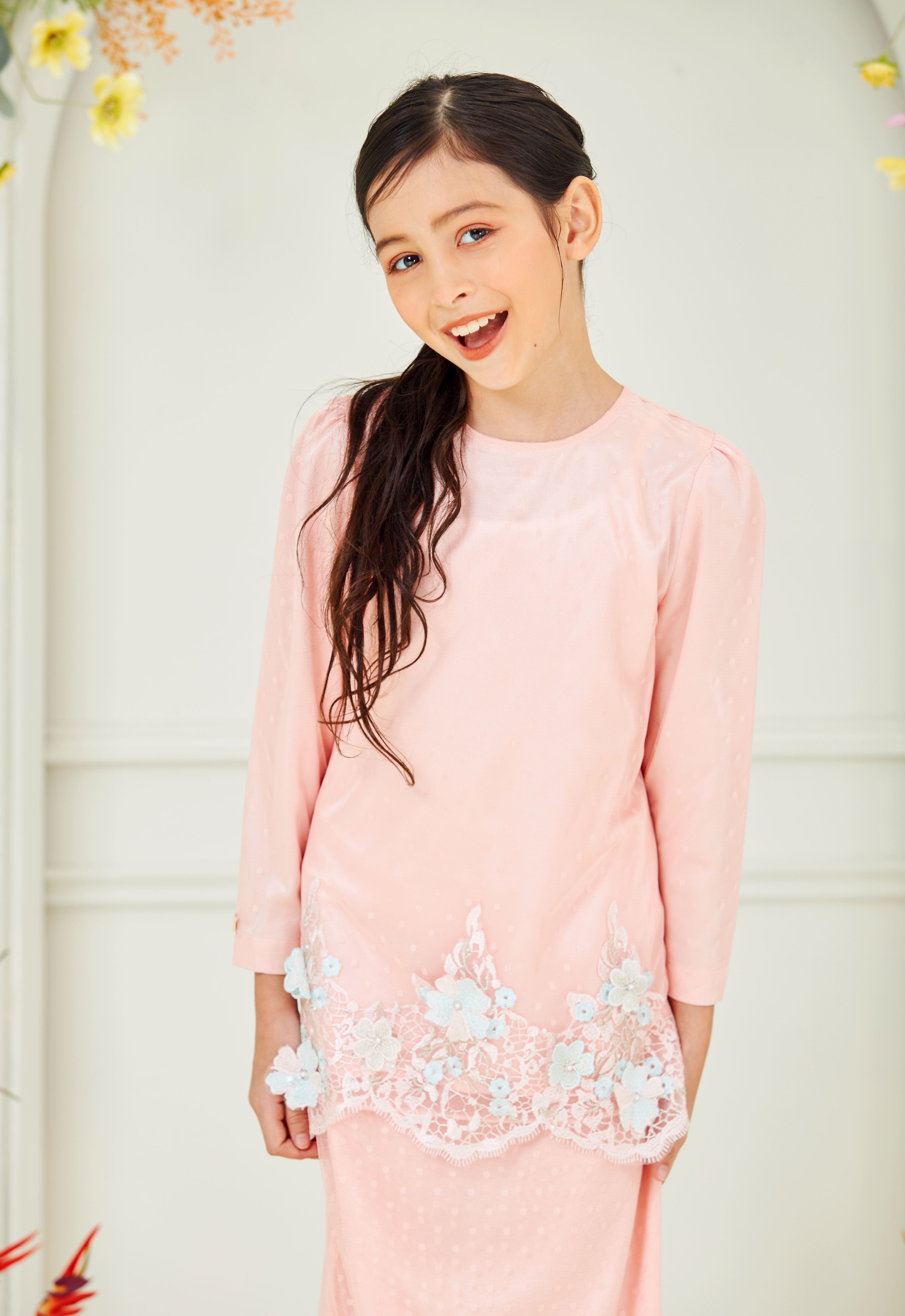 ATILIA LUXE KIDS MINI KURUNG - CLOUD PINK