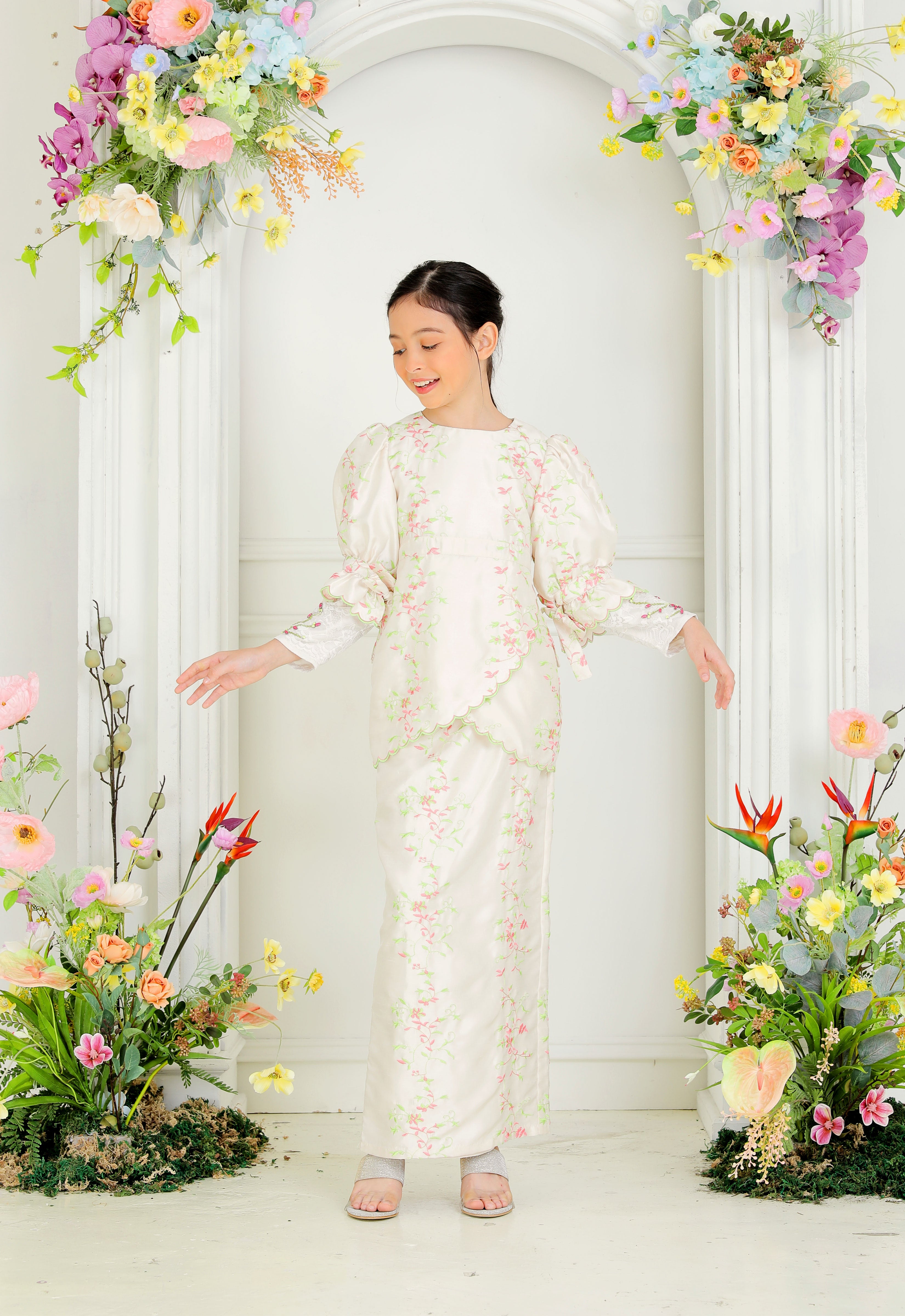 RABECCA LUXE KIDS KURUNG - CREAM PINK