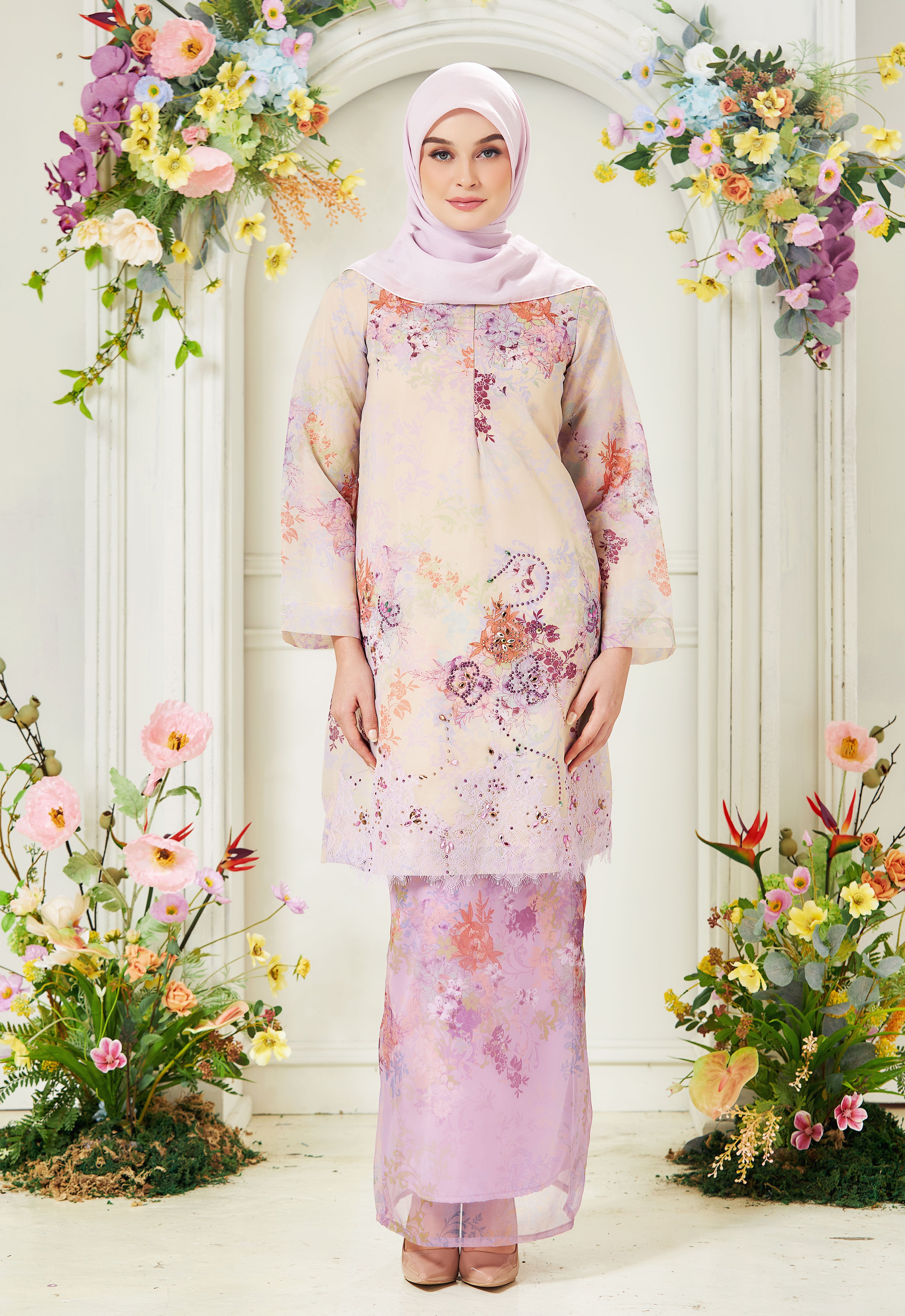 ROZELLA RIAW KURUNG - LILAC CREAM