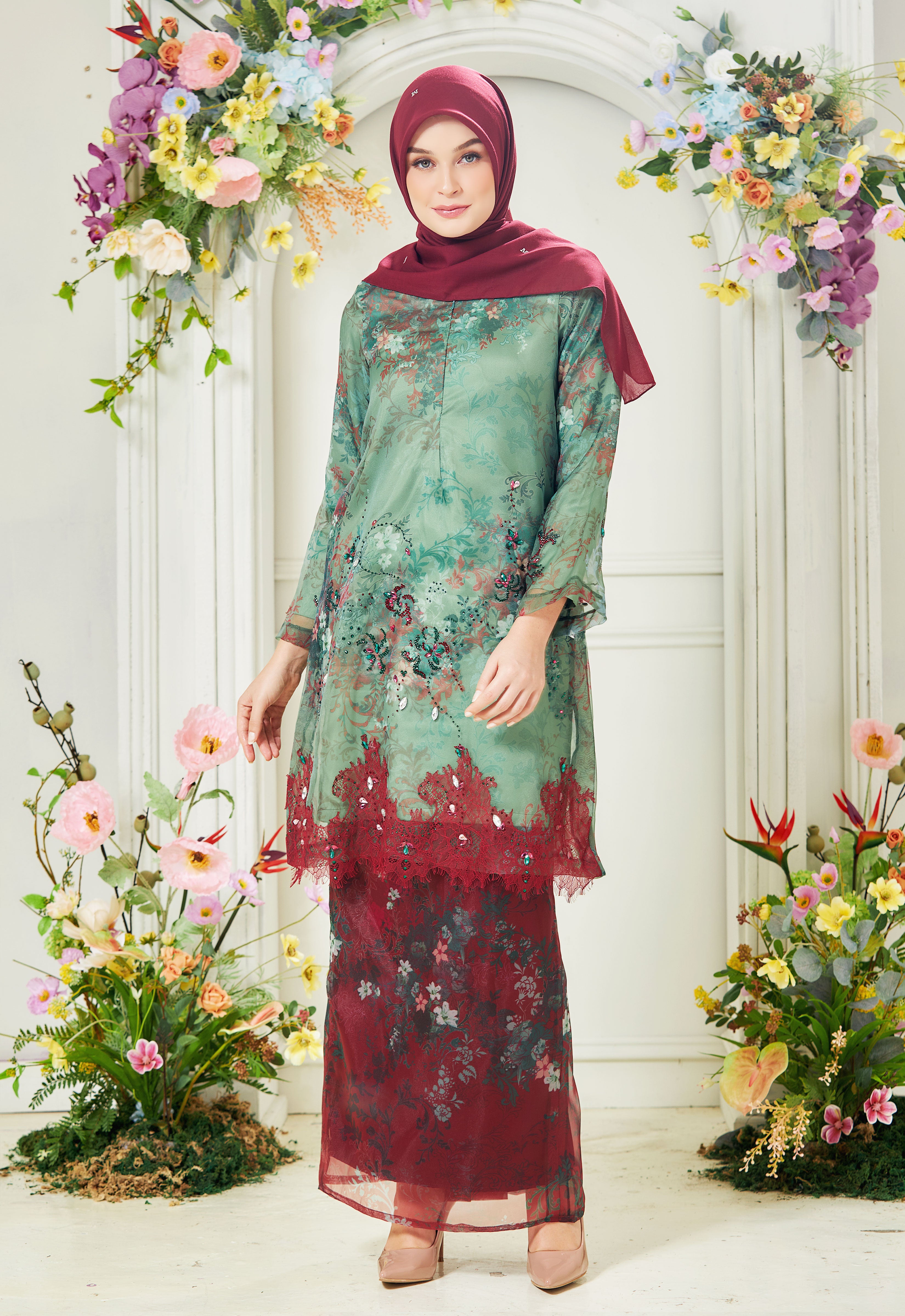 ROZELLA RIAW KURUNG - RED GREEN