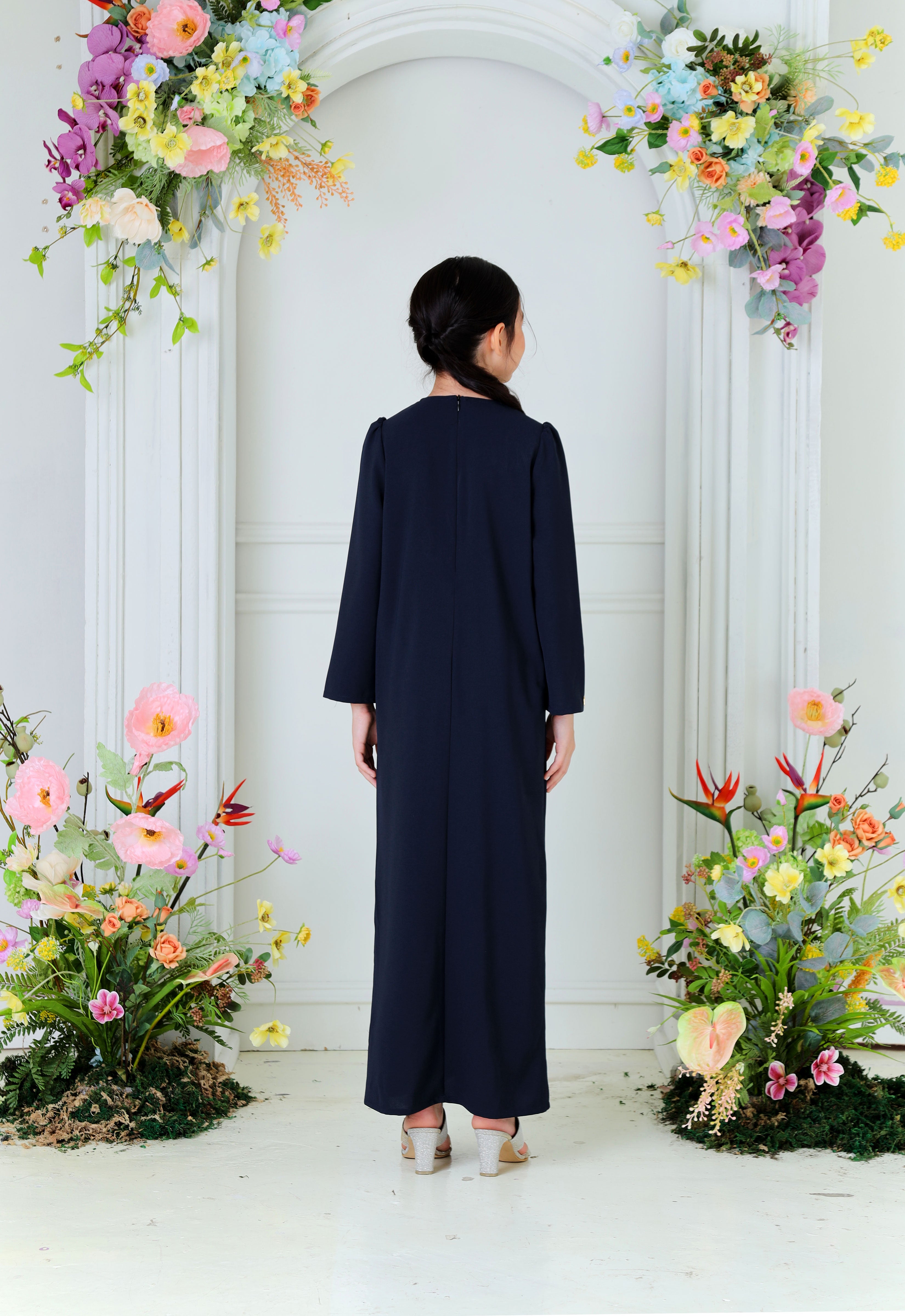 ZEHRA KIDS ABAYA - DARK BLUE