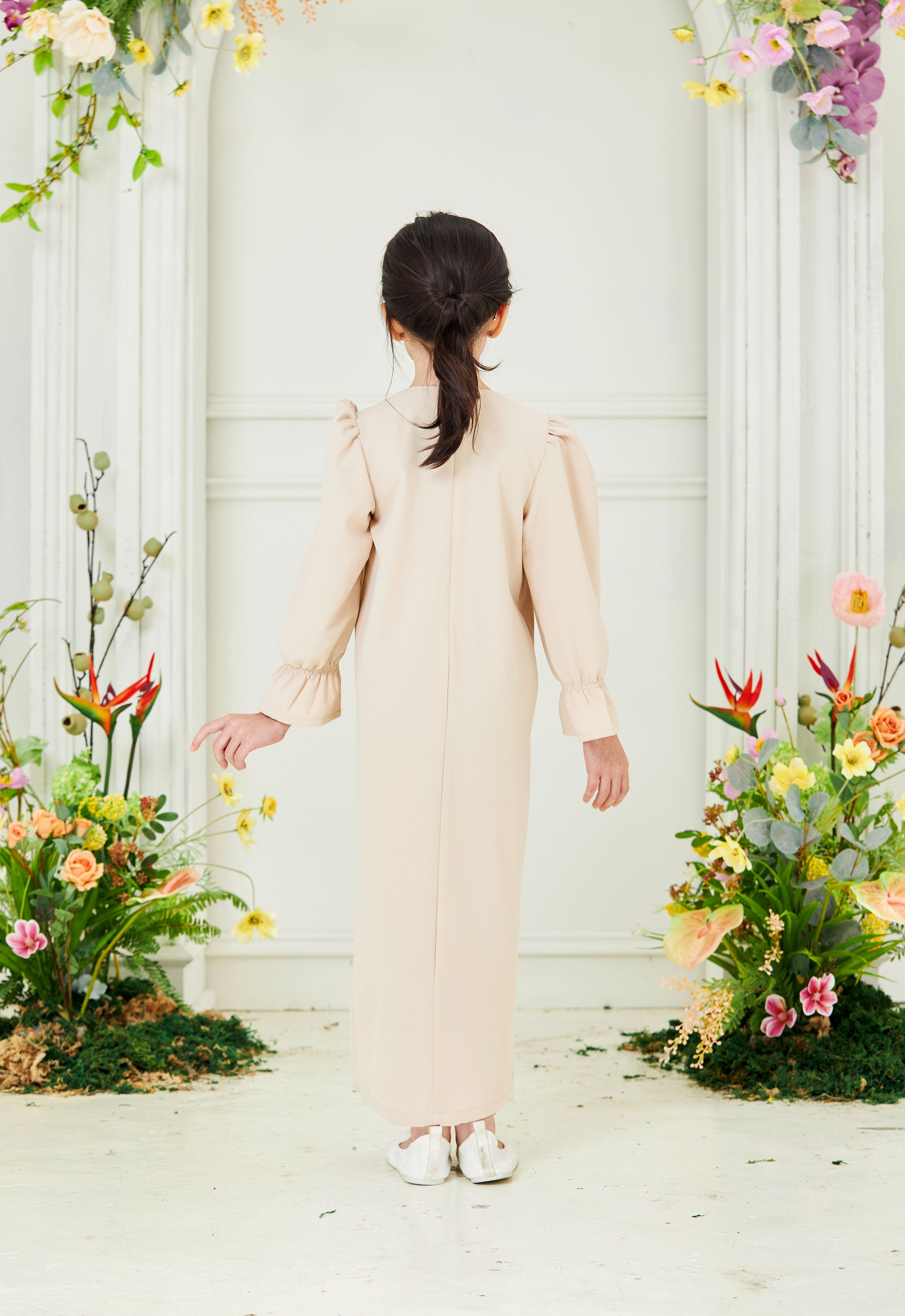 HUMAYRA KIDS ABAYA - BEIGE