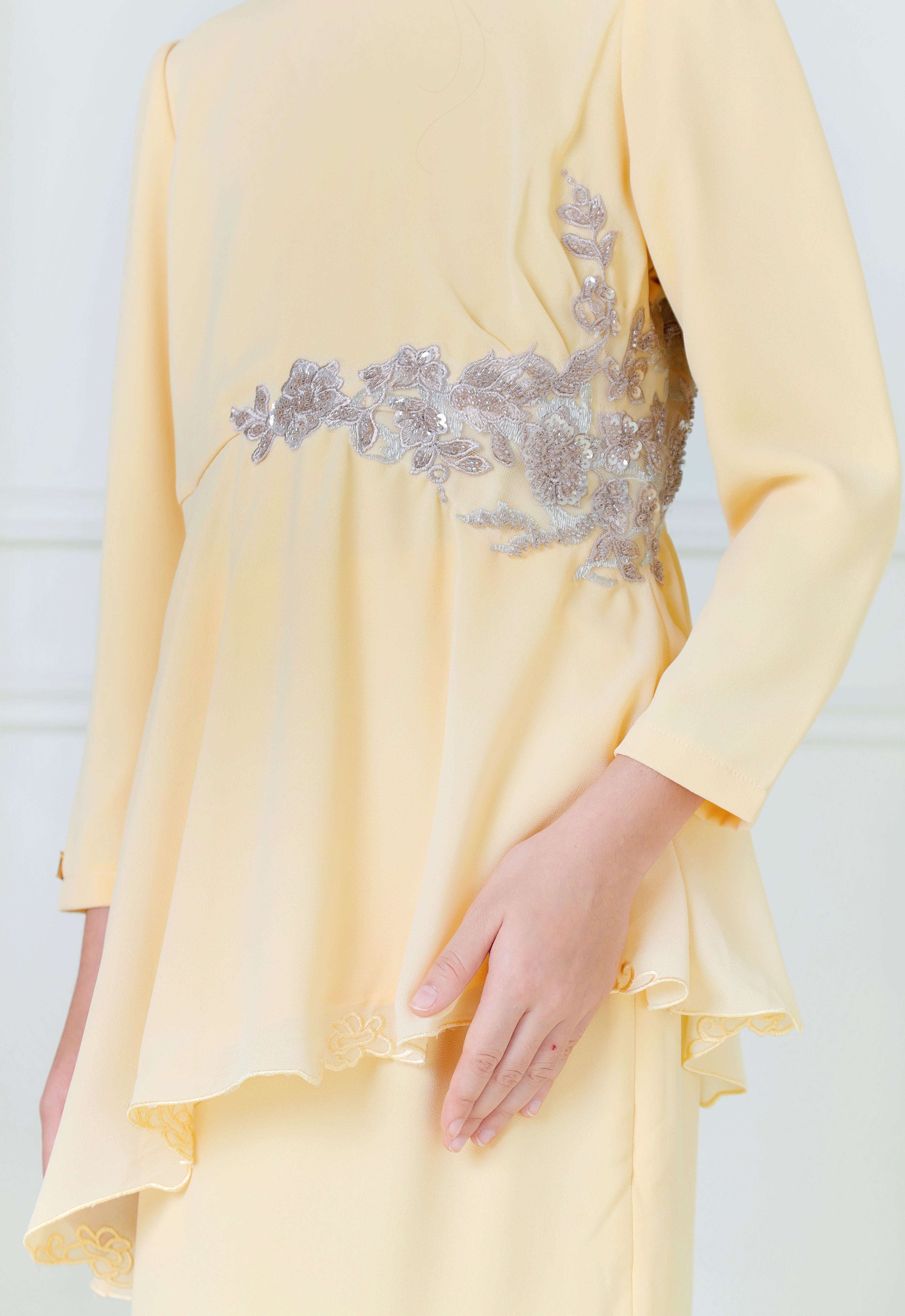 AYLEEN KIDS KURUNG - SOFT YELLOW