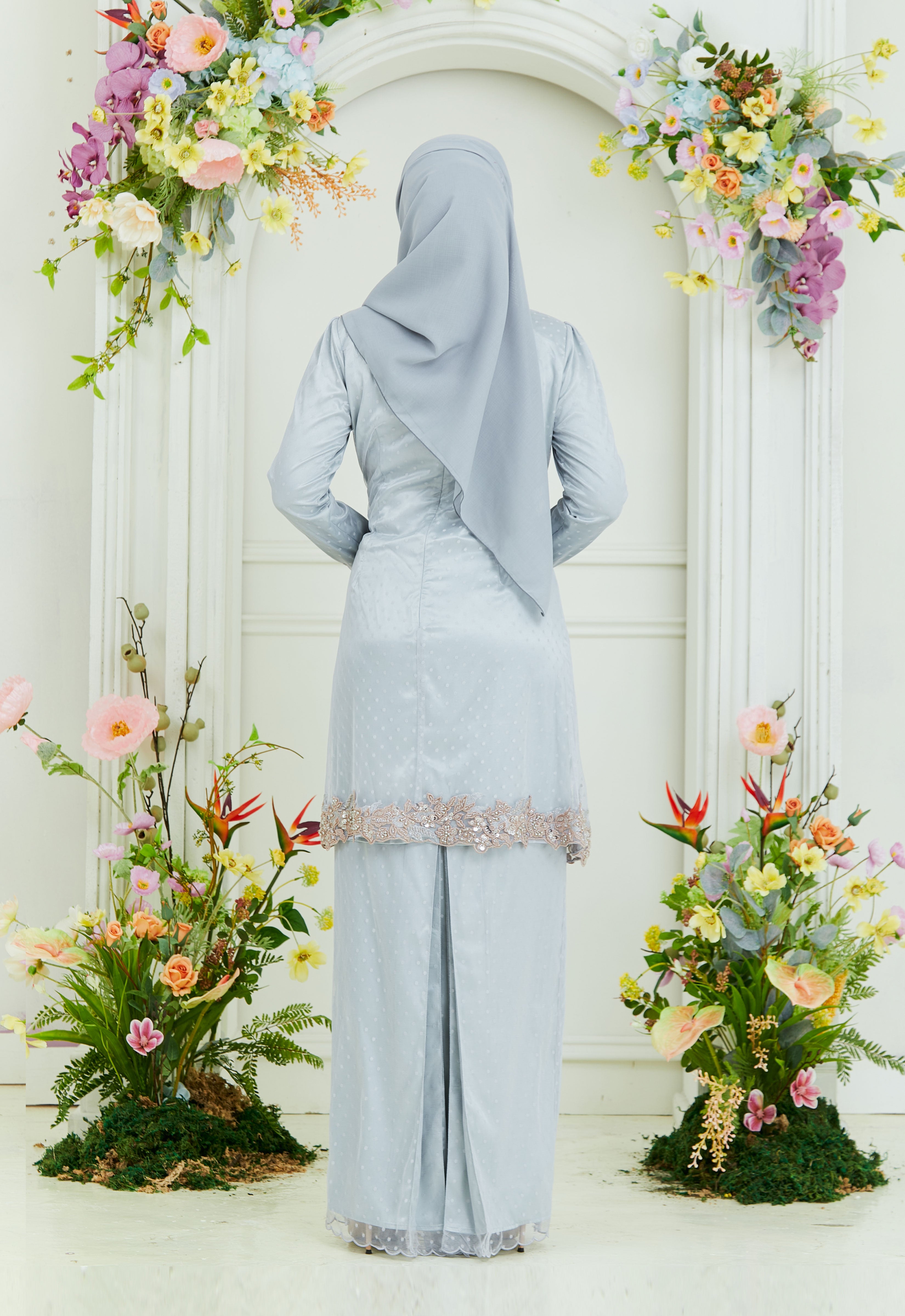 AYANAA LUXE KURUNG - GRAY GREEN