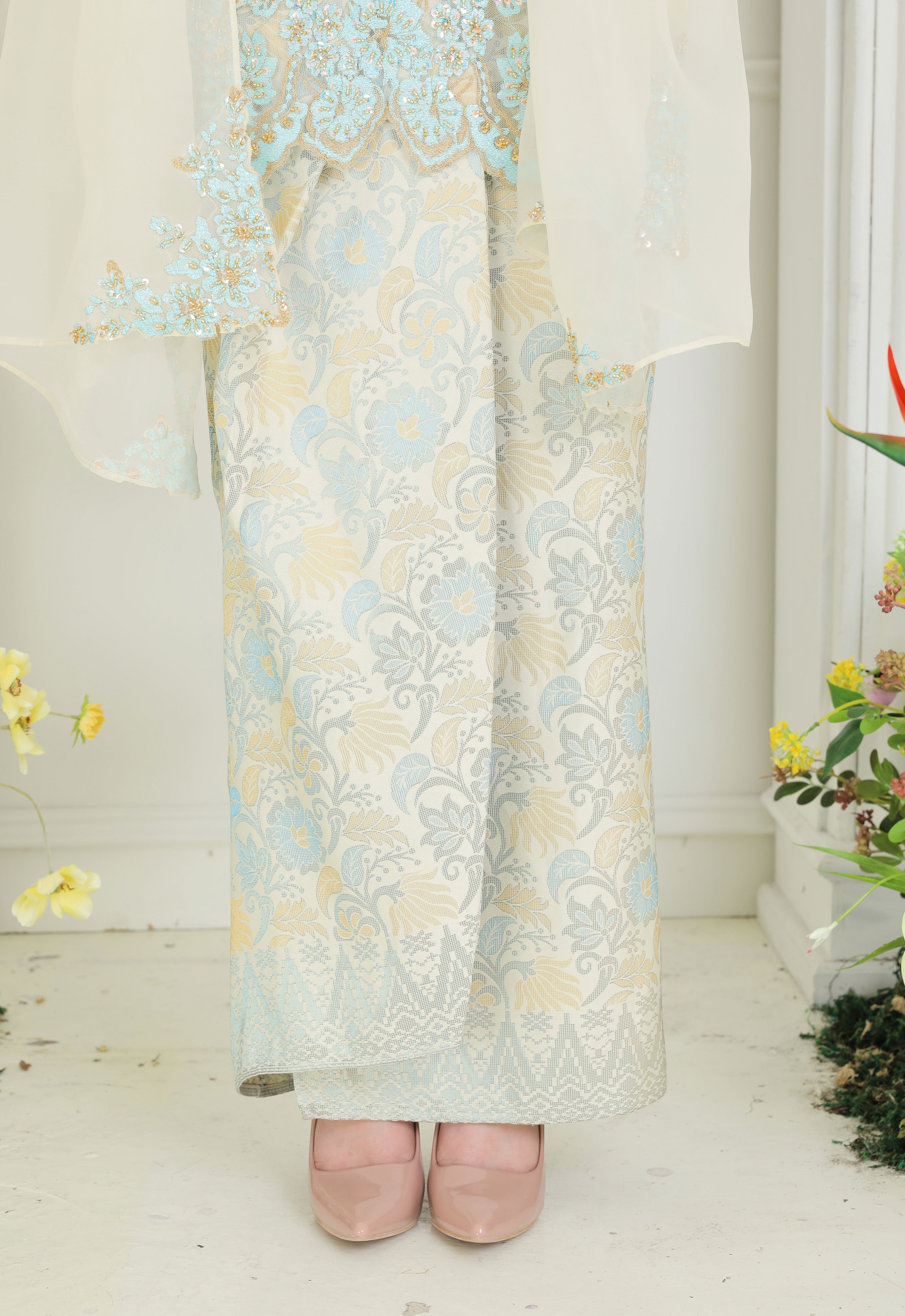 CHE AMINAH LUXE MINI KEBAYA - SOFT YELLOW