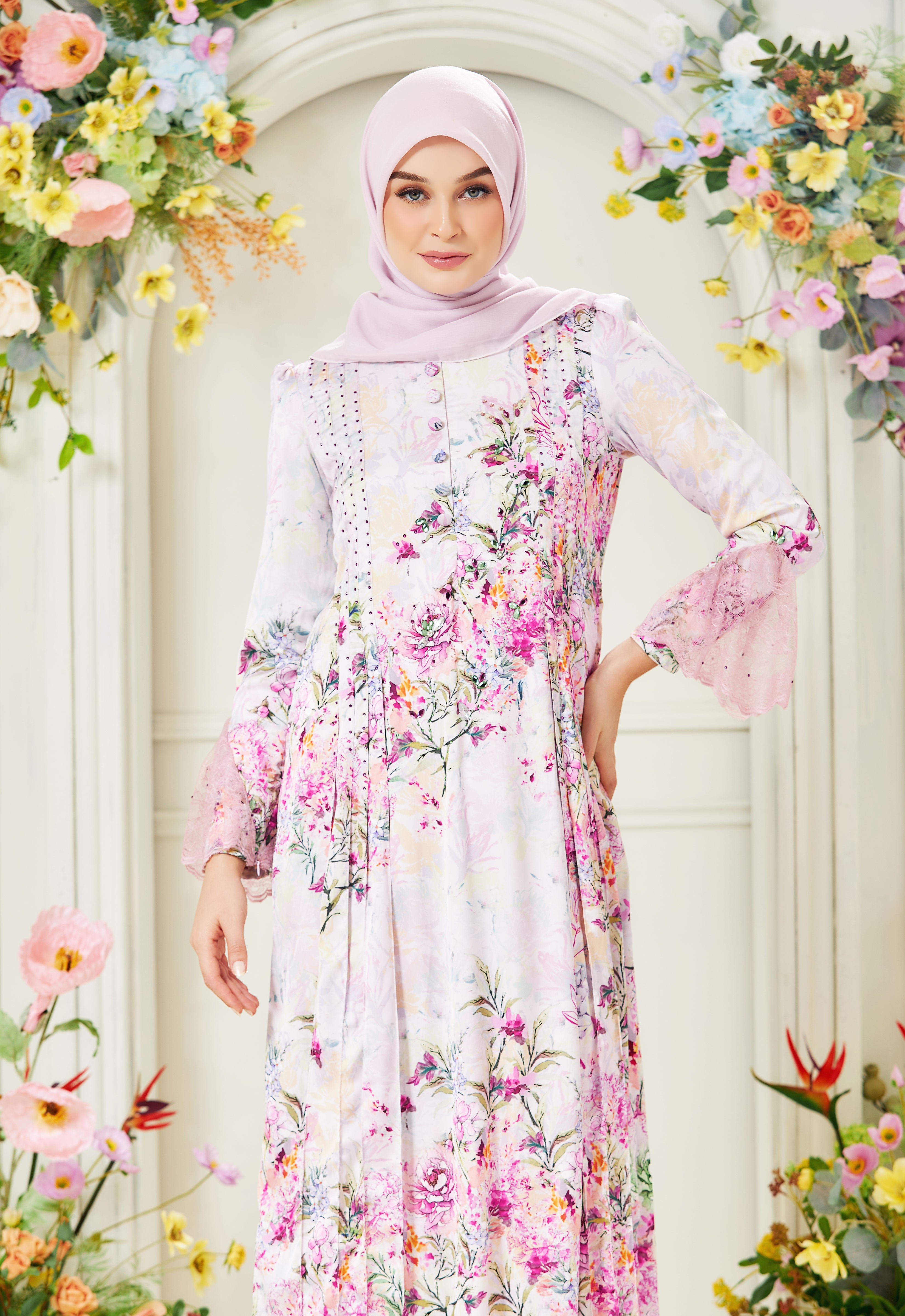 DEENARA ABAYA - PINK