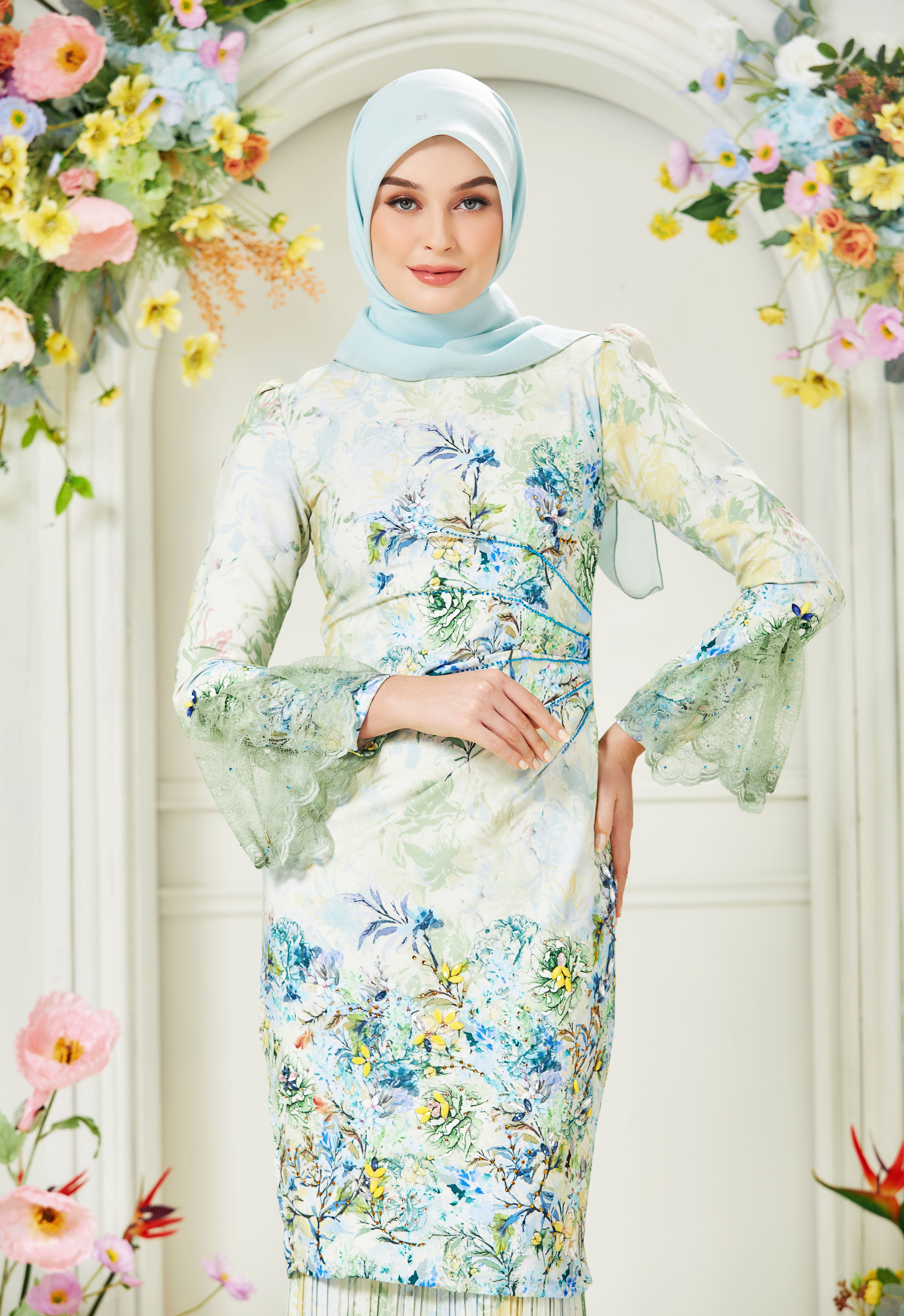 DEENARA KURUNG - SAGE GREEN
