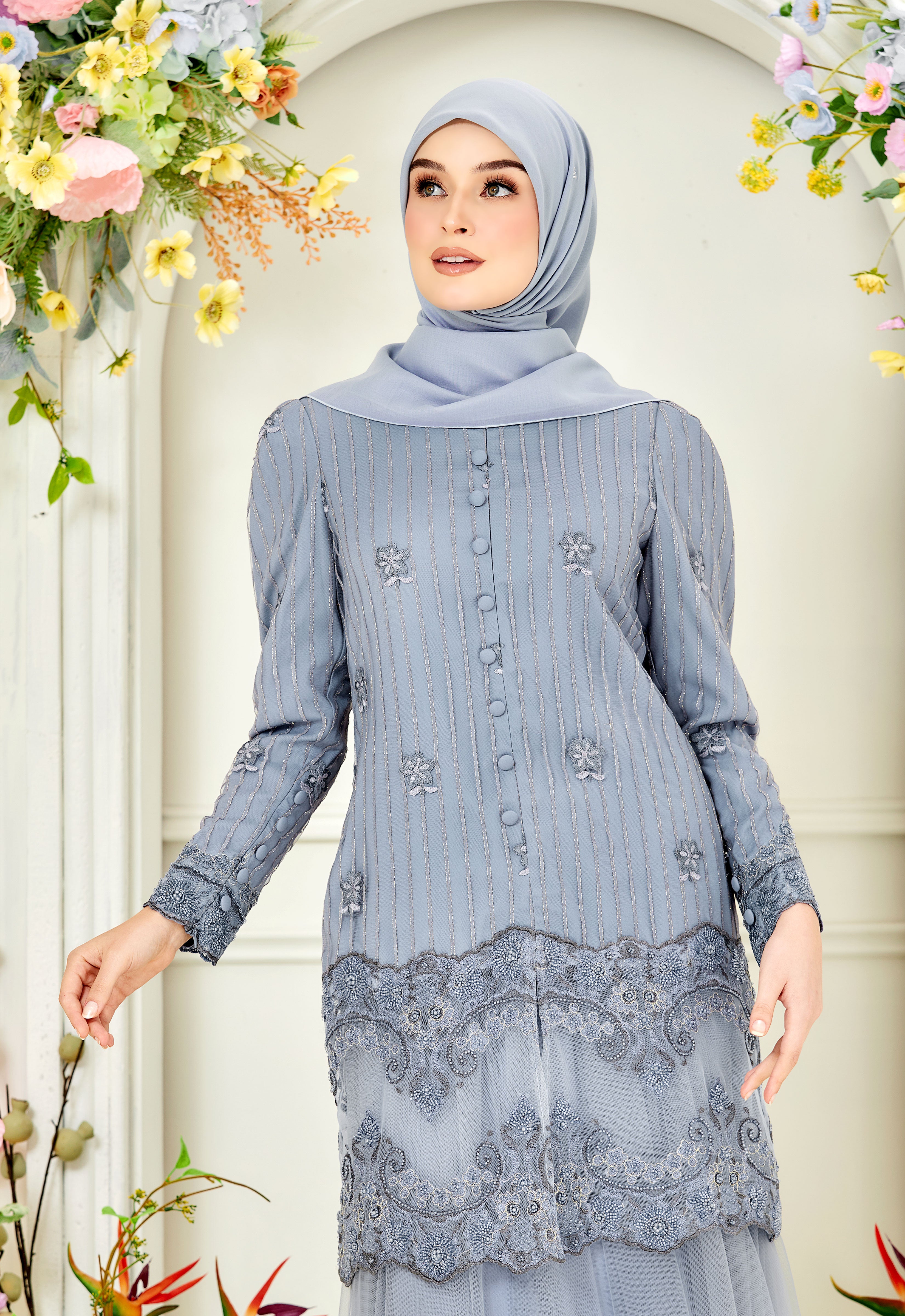 DIAN LUXE KURUNG - COLONY BLUE