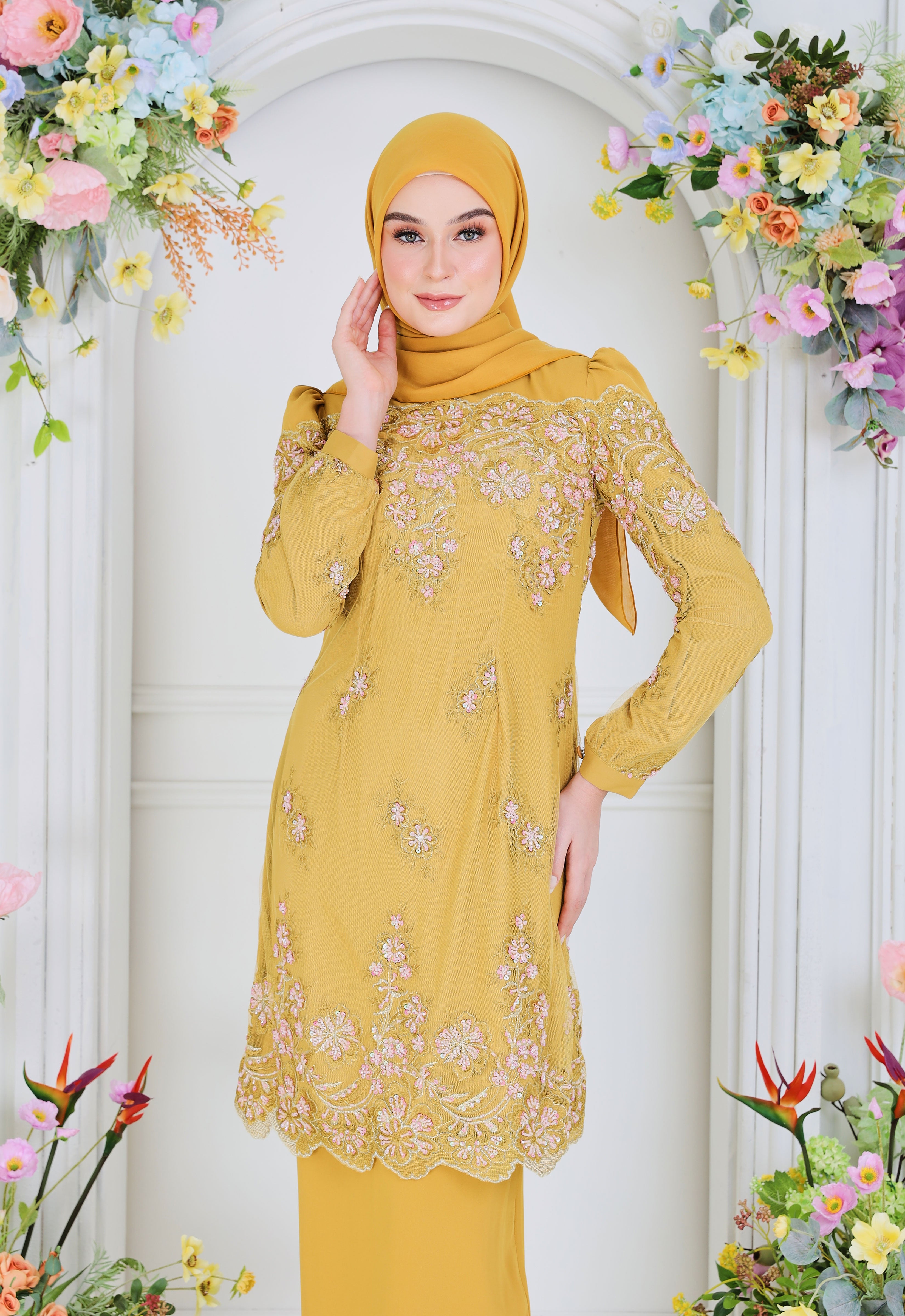 ERYNA LUXE KURUNG - MUSTARD