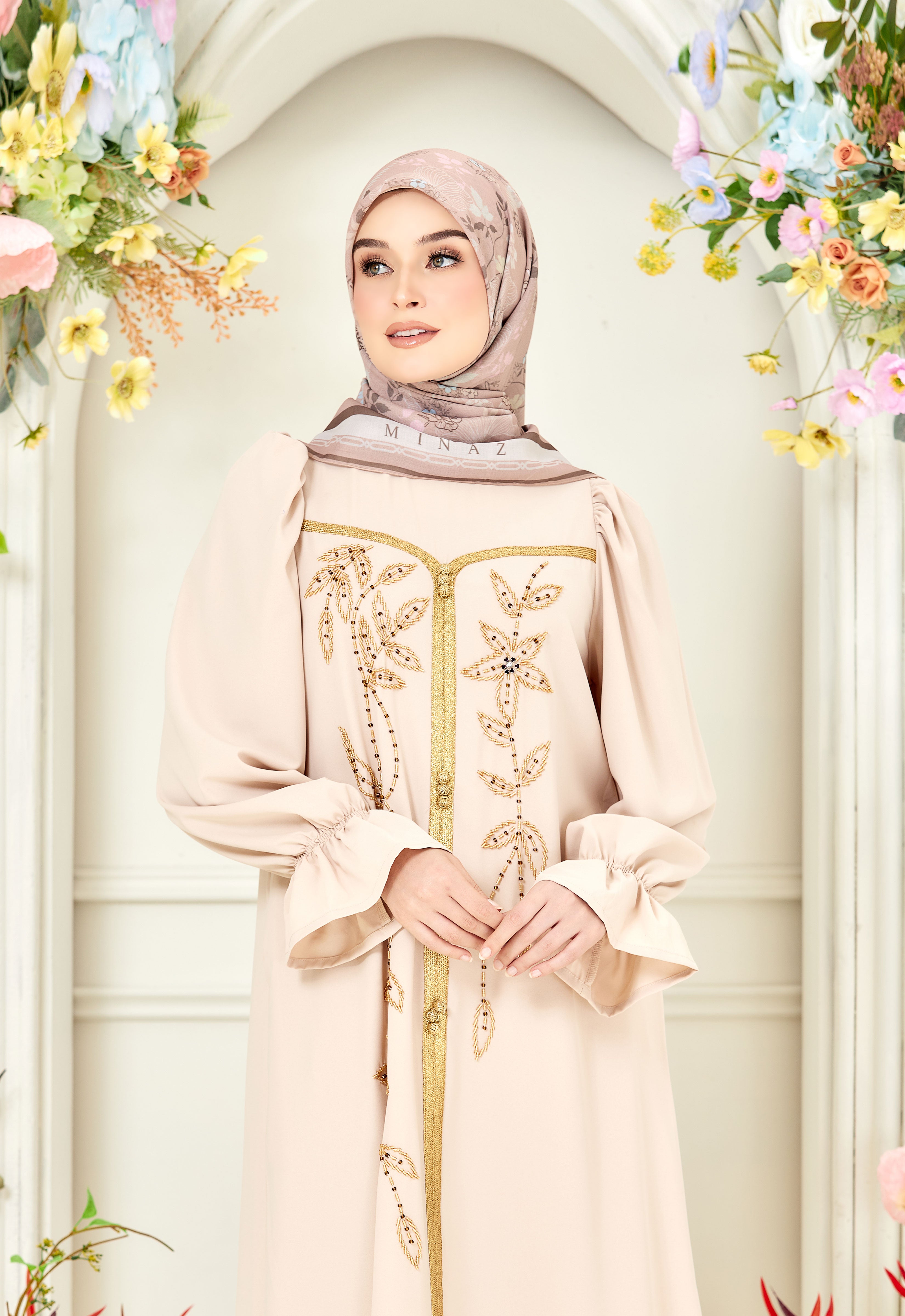 HUMAYRA ABAYA - BEIGE