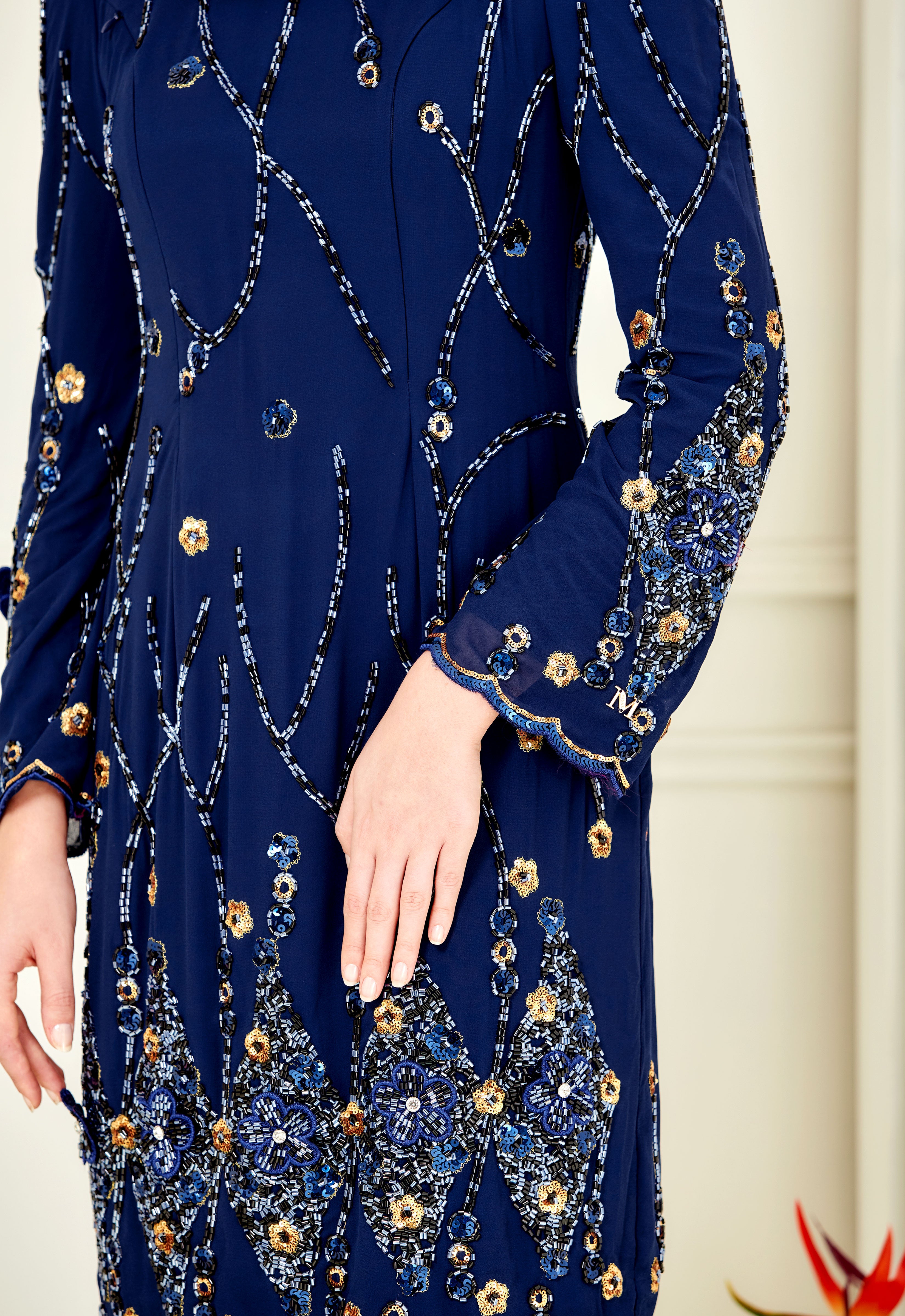 WAFIYAA SUPER LUXE KURUNG - BLUE