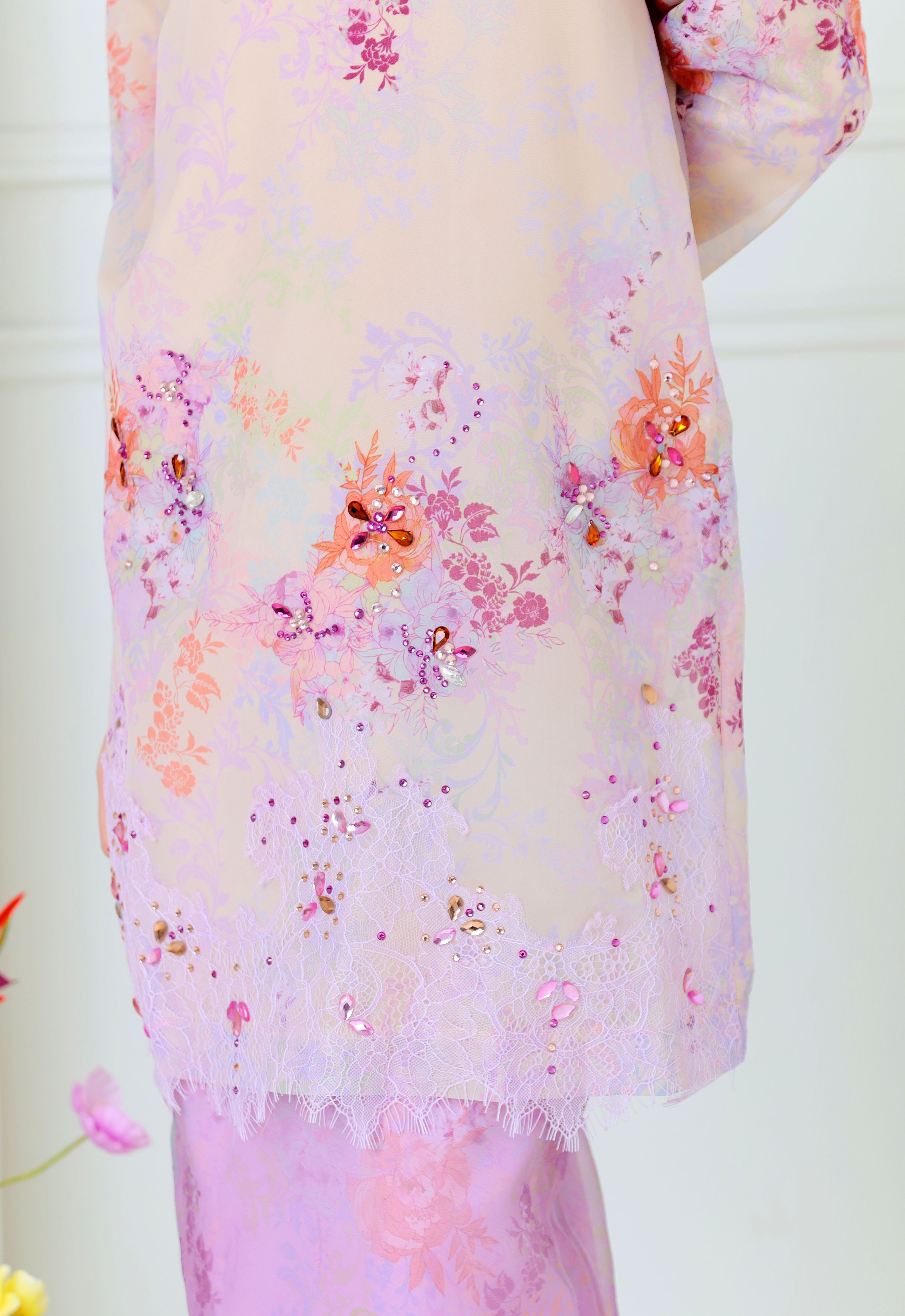 ROZELLA KIDS RIAW KURUNG - LILAC CREAM