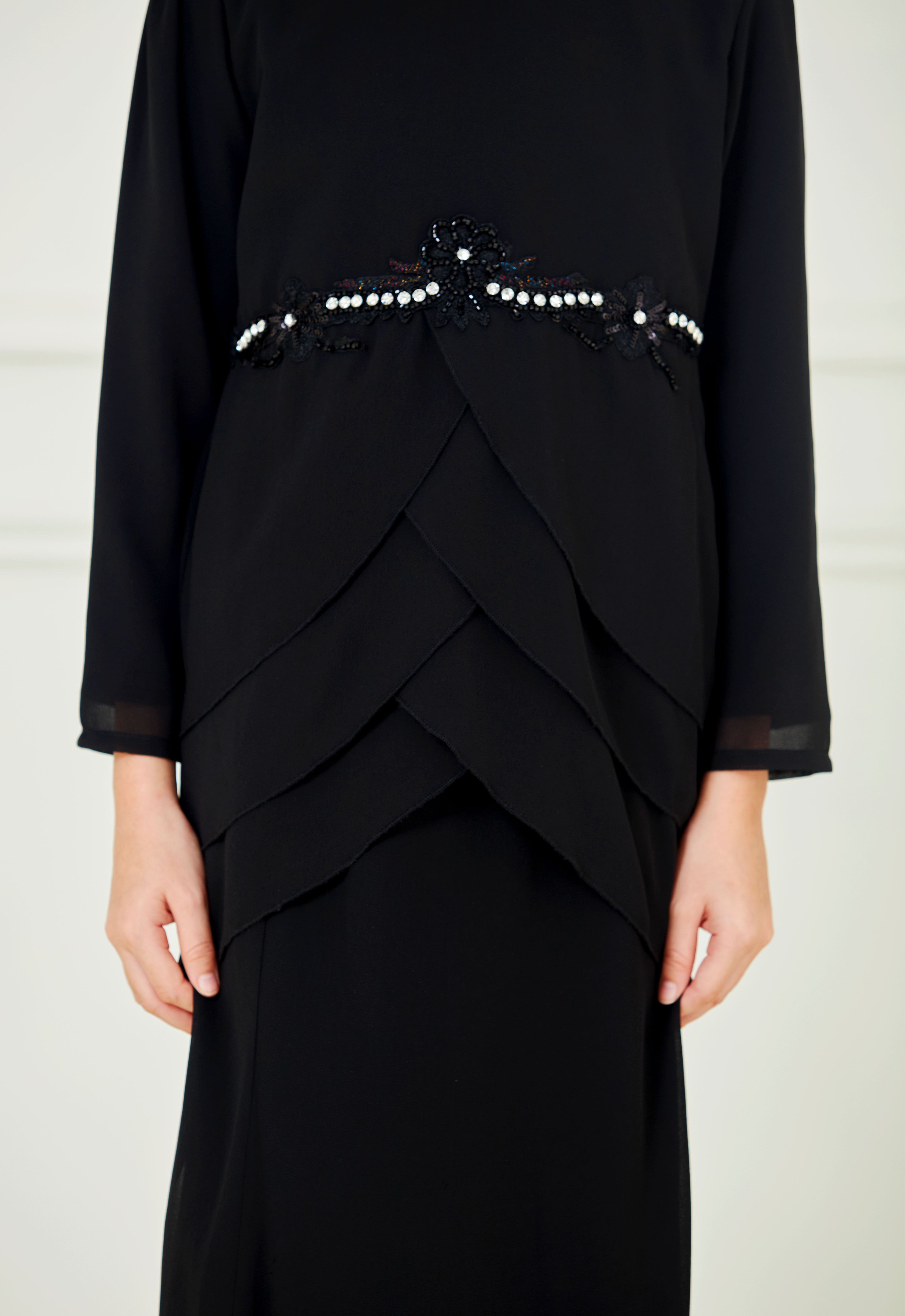 NADEERA KIDS KURUNG - BLACK