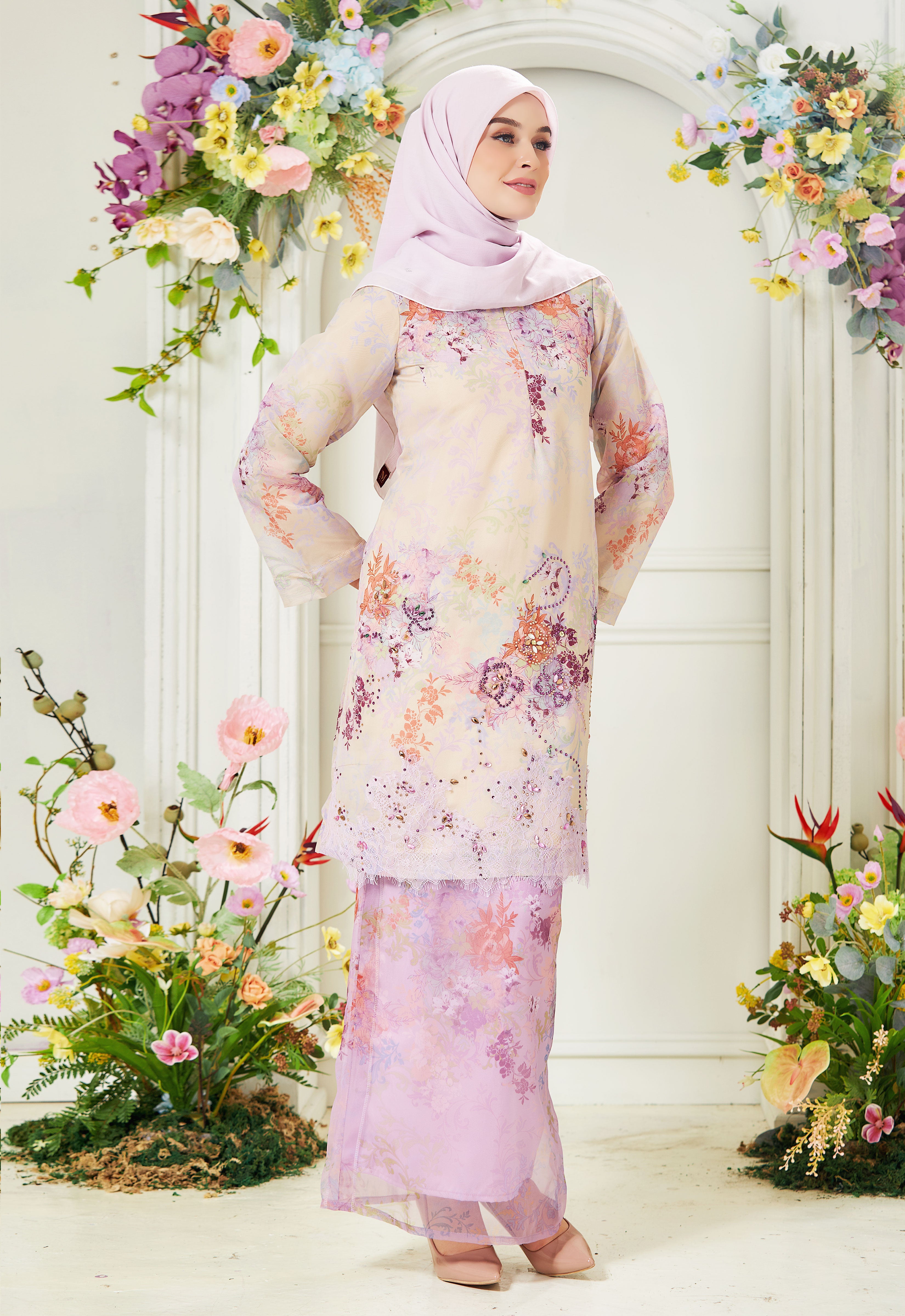 ROZELLA RIAW KURUNG - LILAC CREAM
