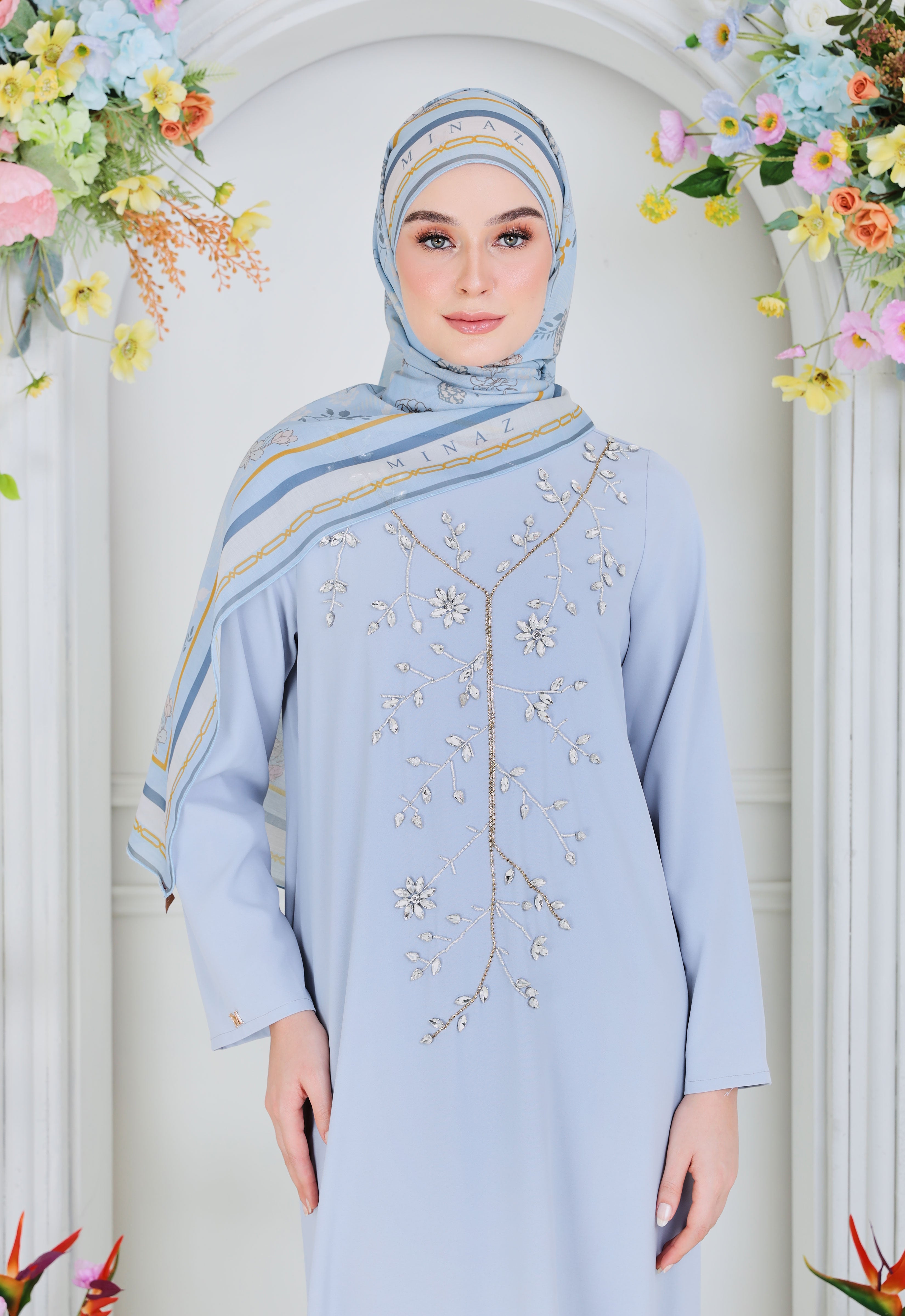 ZEHRA ABAYA - LIGHT GRAY