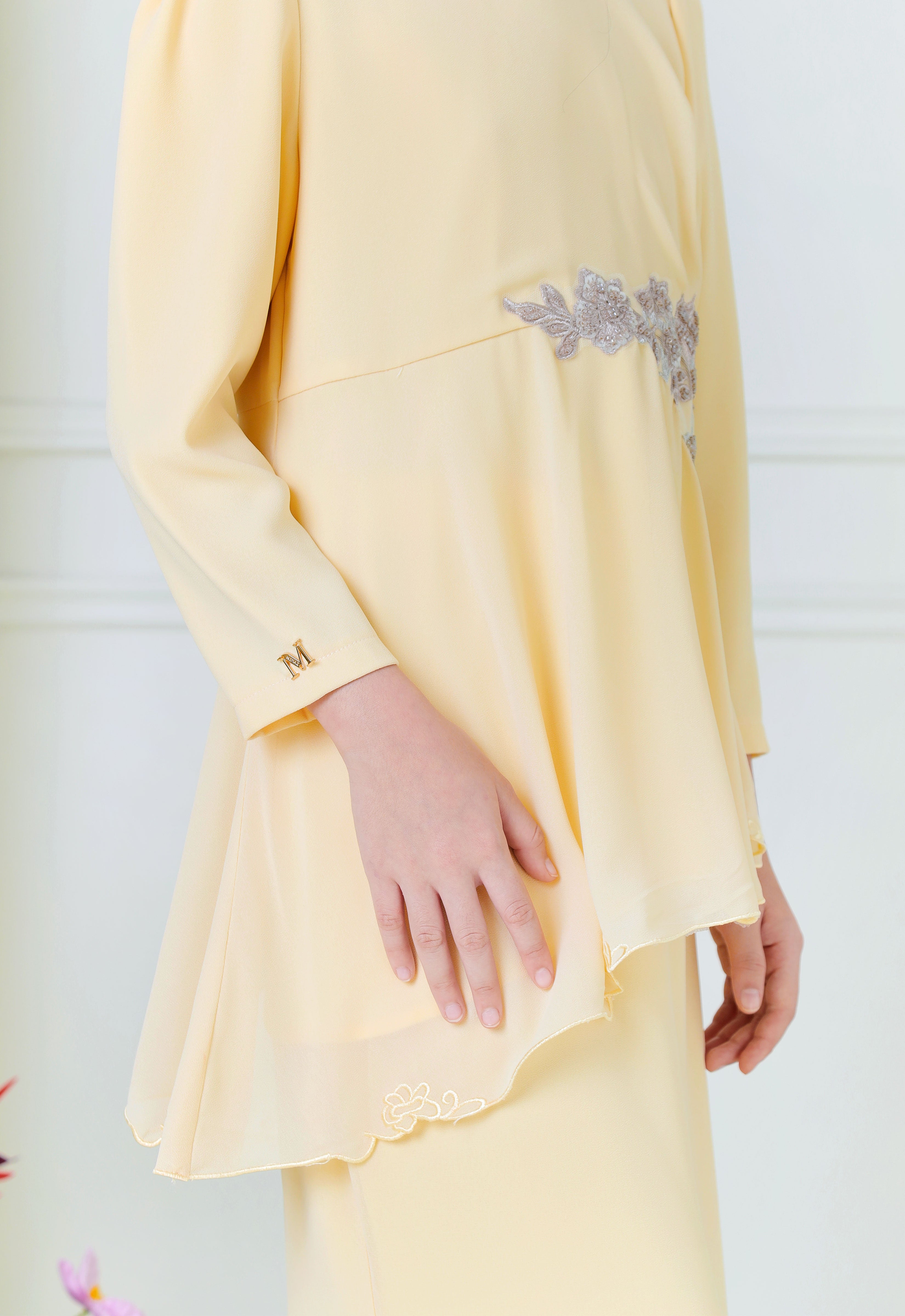 AYLEEN KIDS KURUNG - SOFT YELLOW