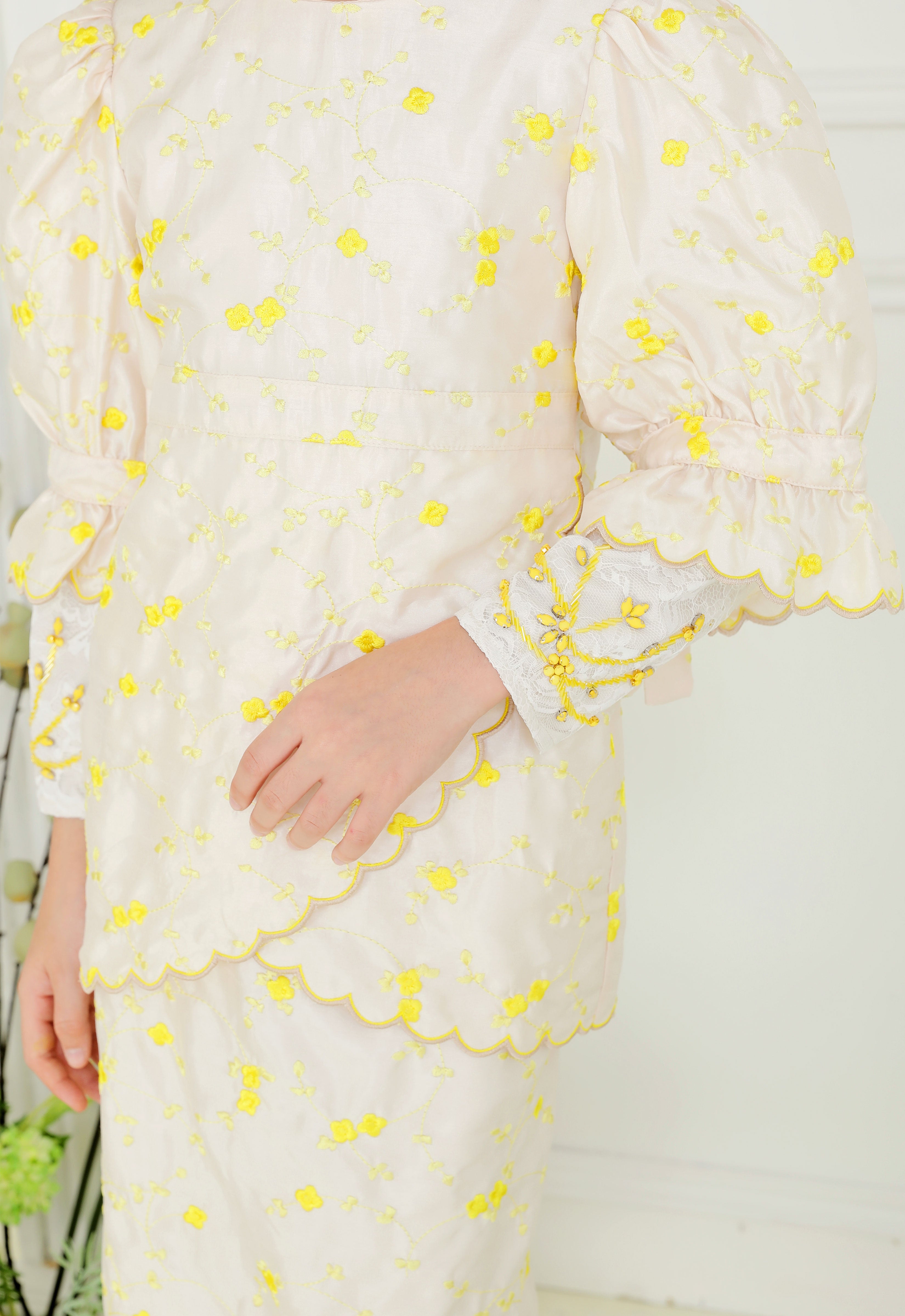 BELINDA LUXE KIDS KURUNG - CREAM YELLOW