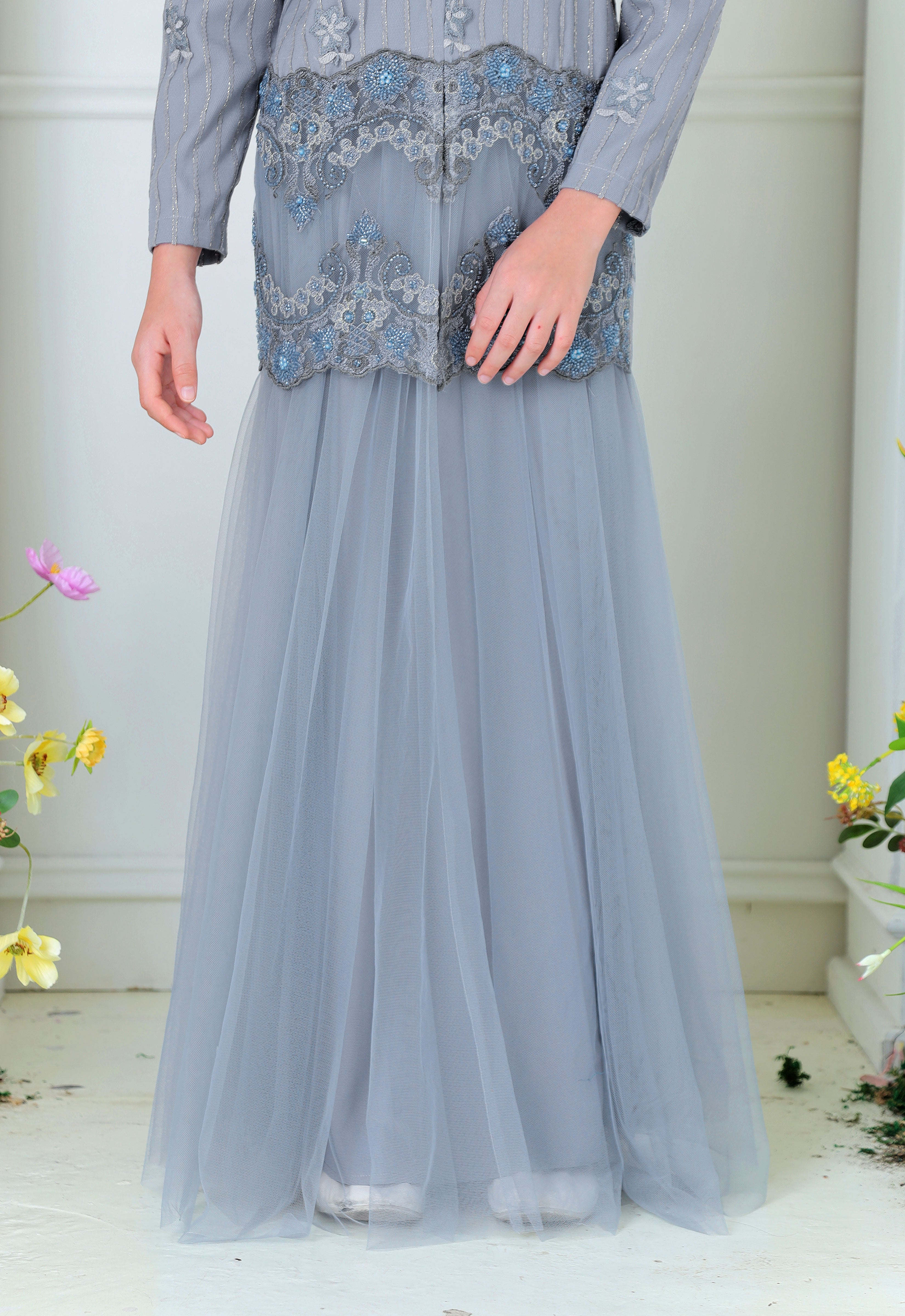 DIAN LUXE KIDS KURUNG - COLONY BLUE