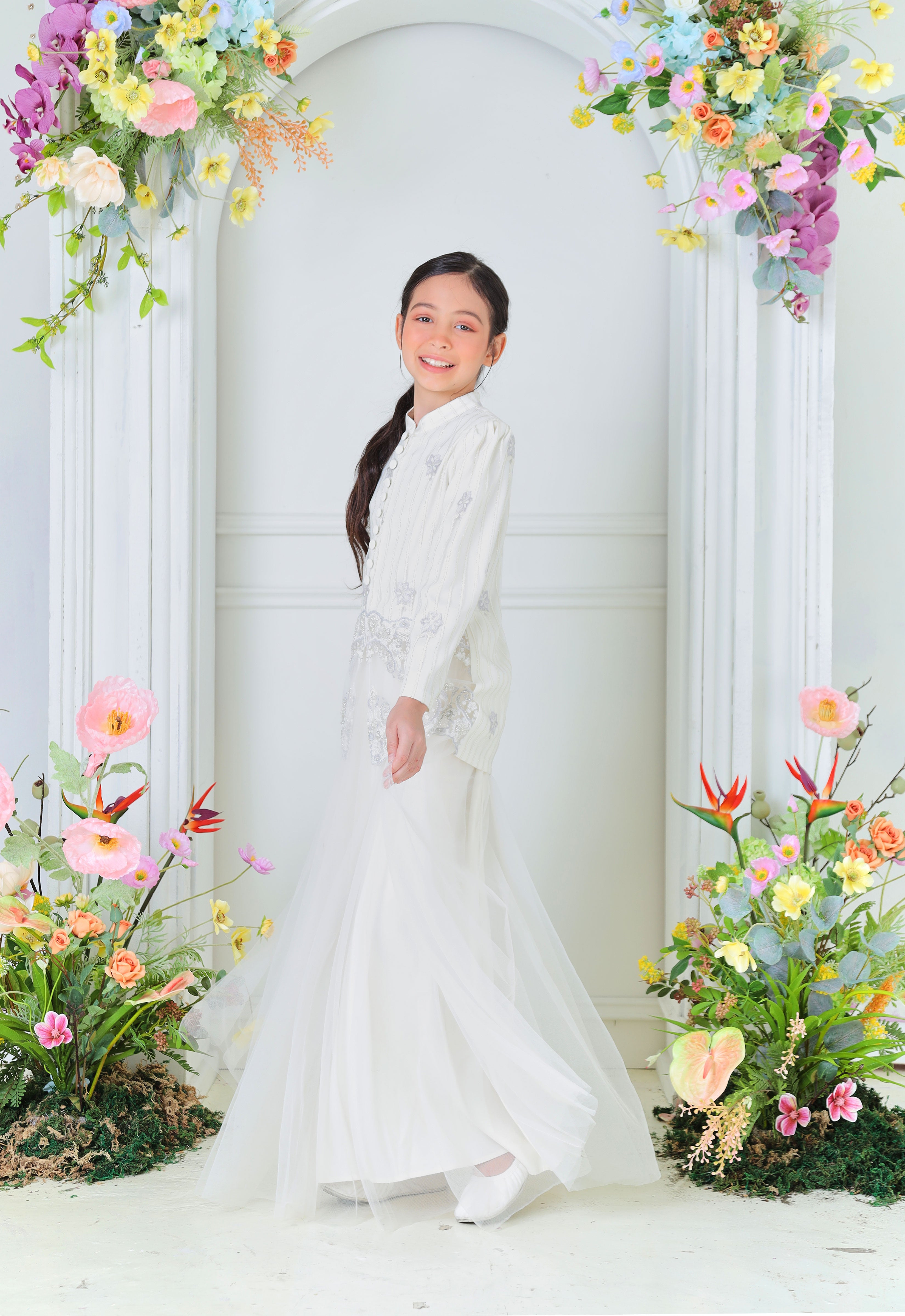 DIAN LUXE KIDS KURUNG - OFF WHITE