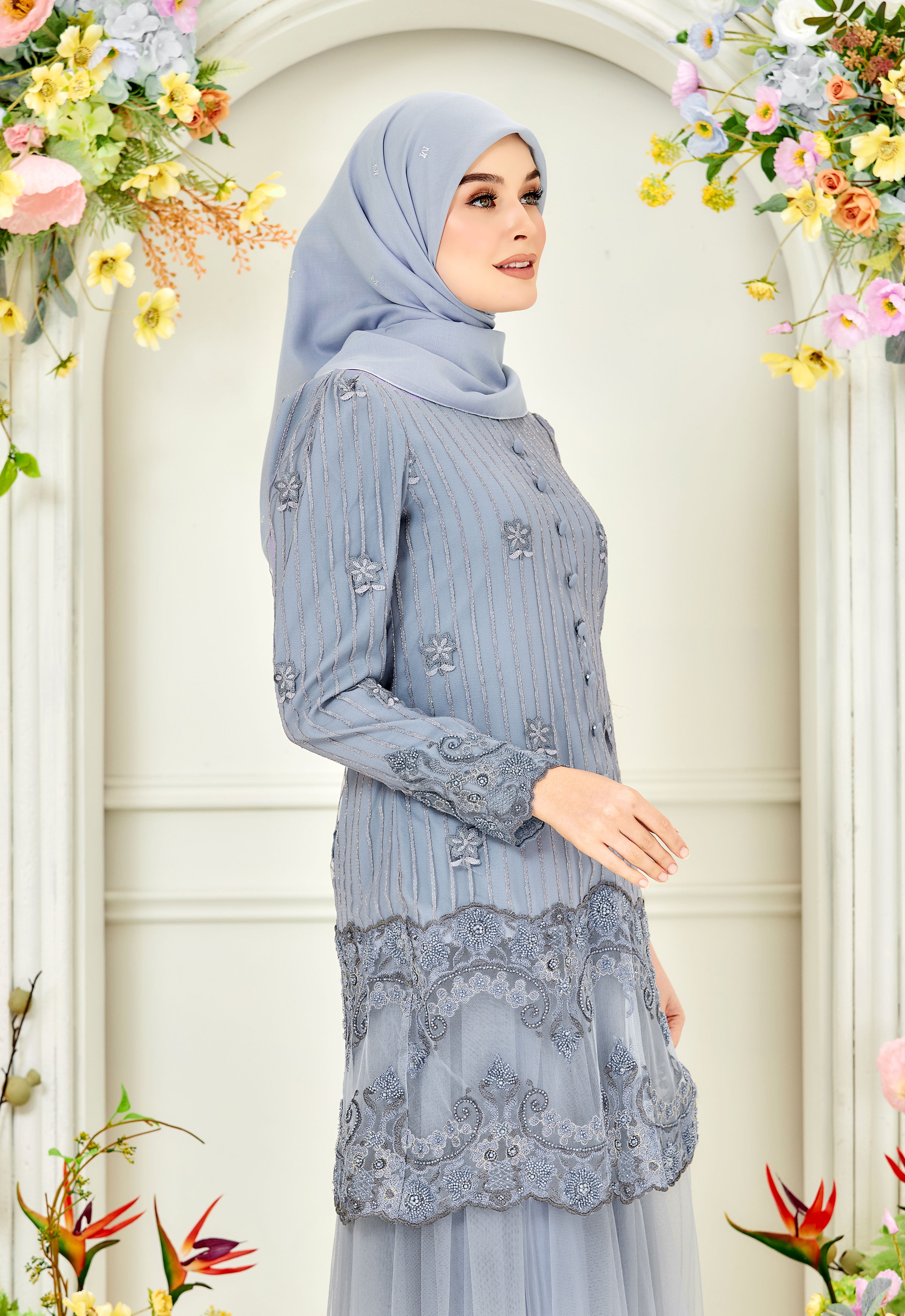 DIAN LUXE KURUNG - COLONY BLUE