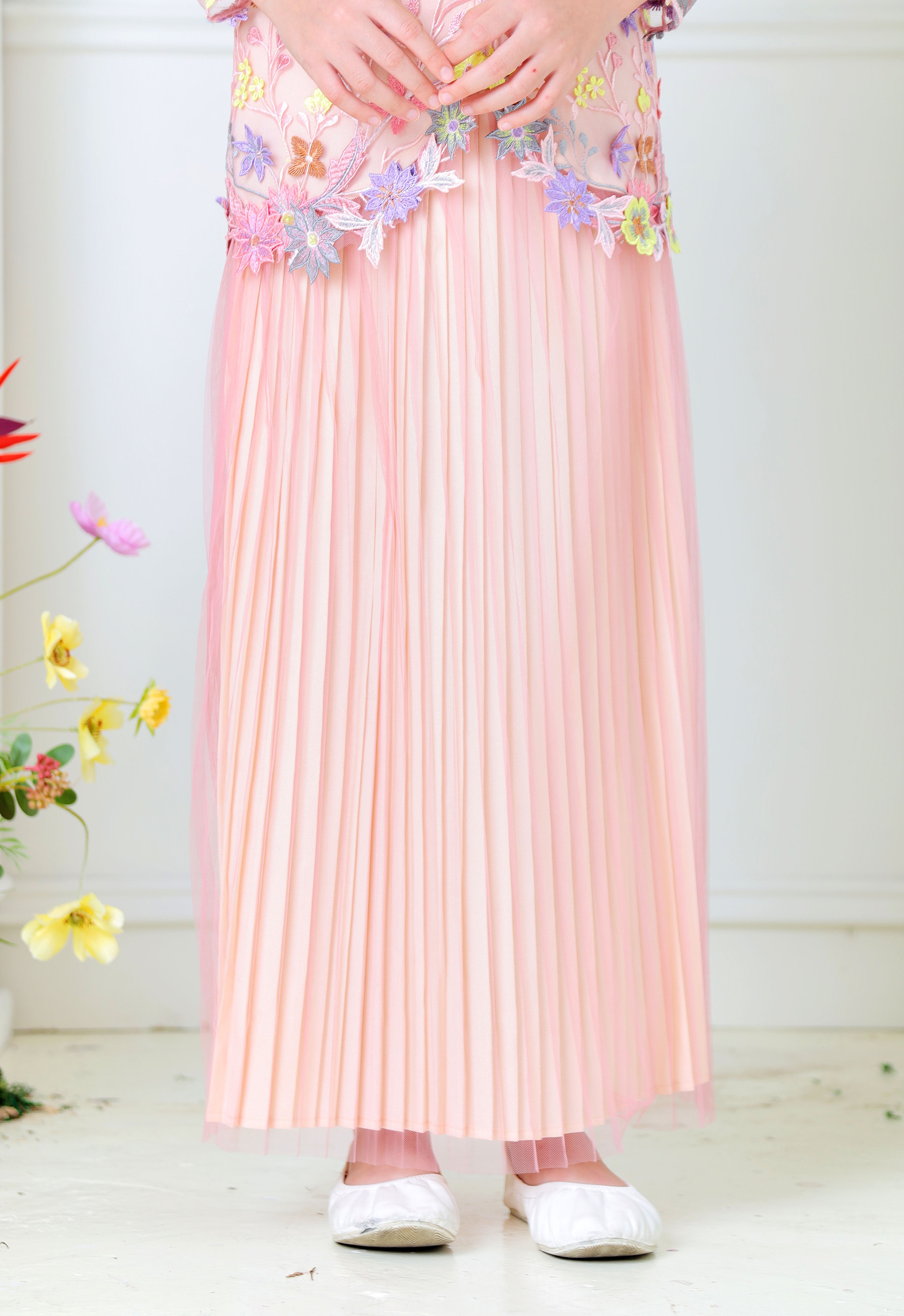 ELVINA LUXE KIDS MINI KURUNG - PINK